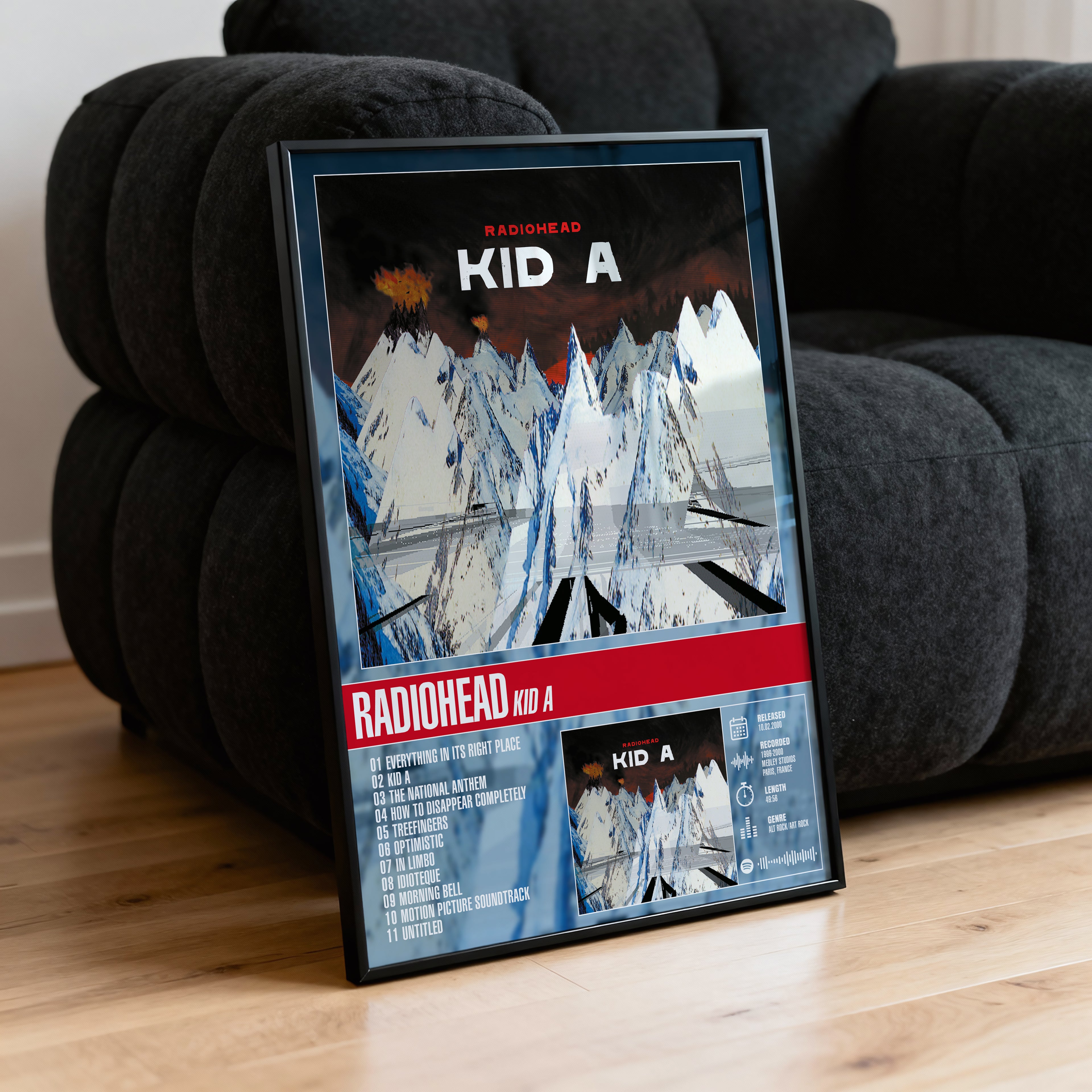Radiohead – Kid A | Tracklist Poster