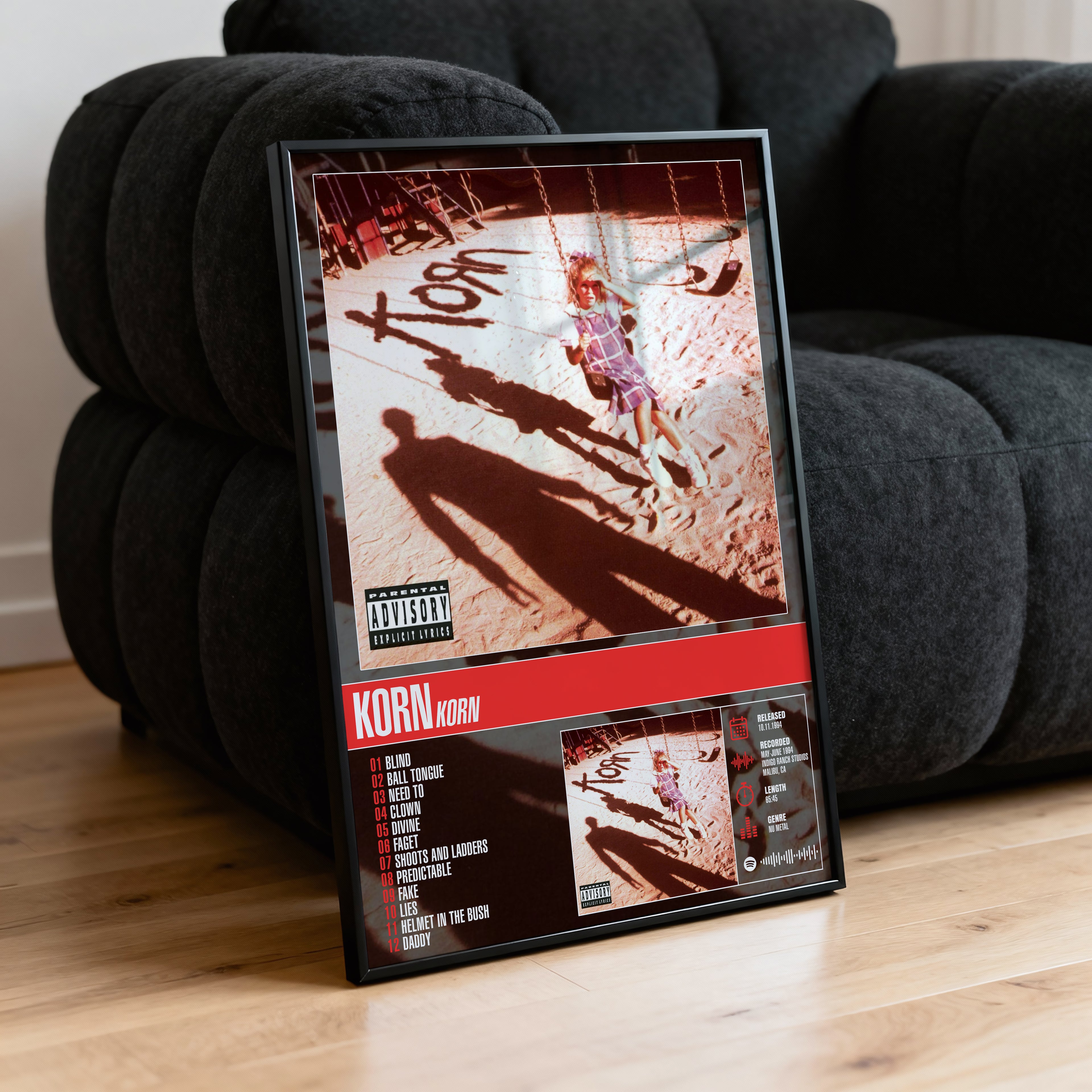 Korn – Korn | Tracklist Poster