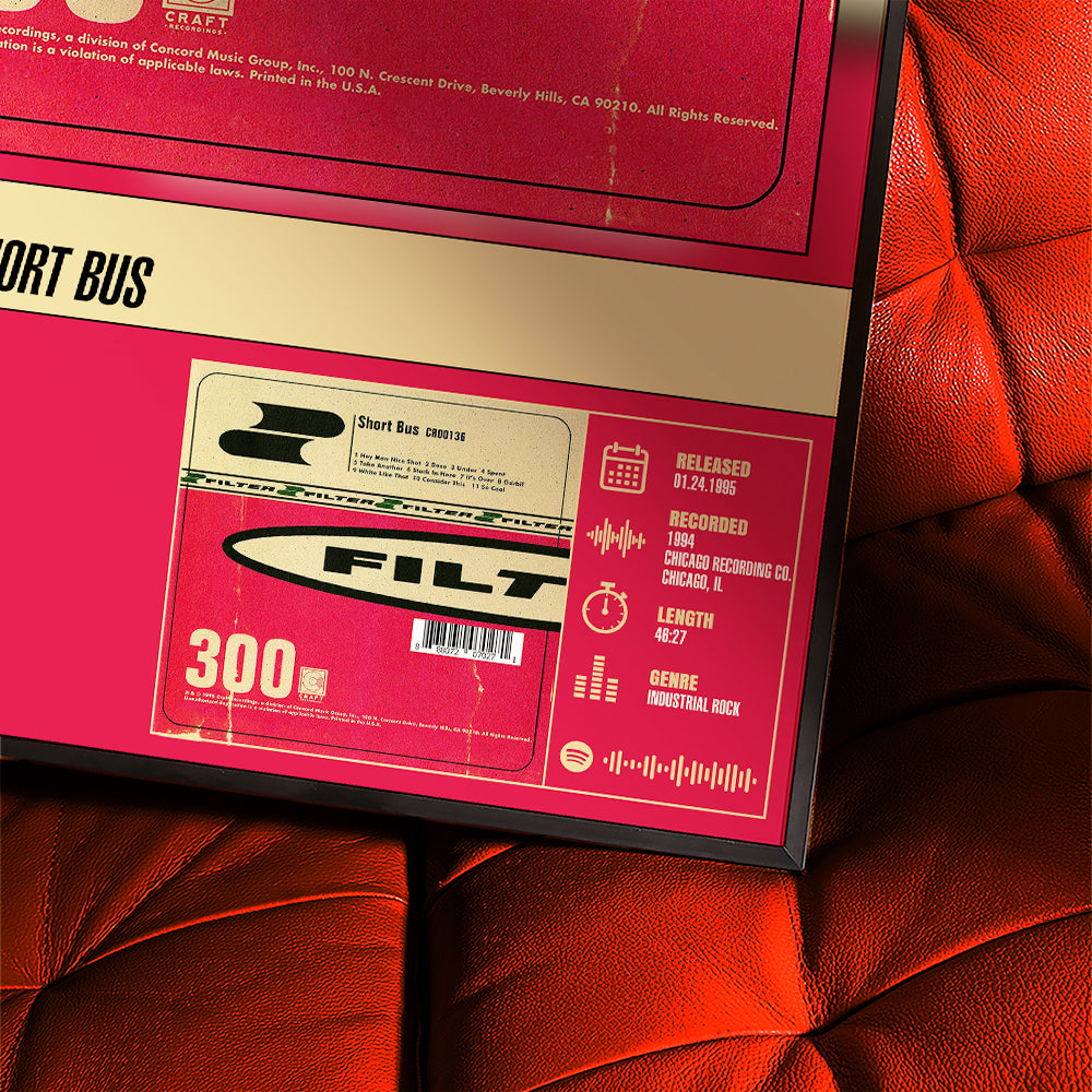 Filter - Short Bus | Tracklist Poster
