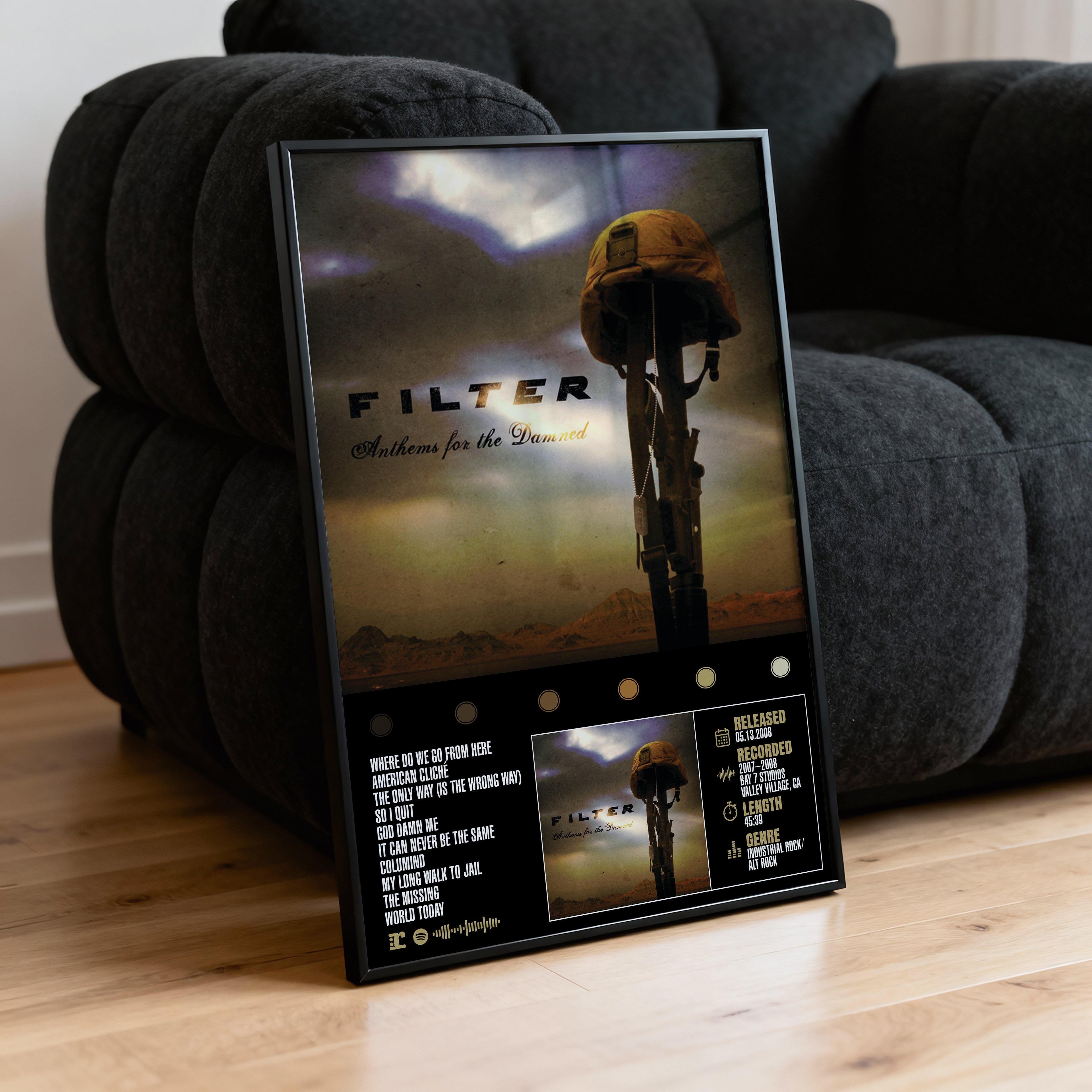Filter - Anthems for the Damned | Album Poster (Digital Download)