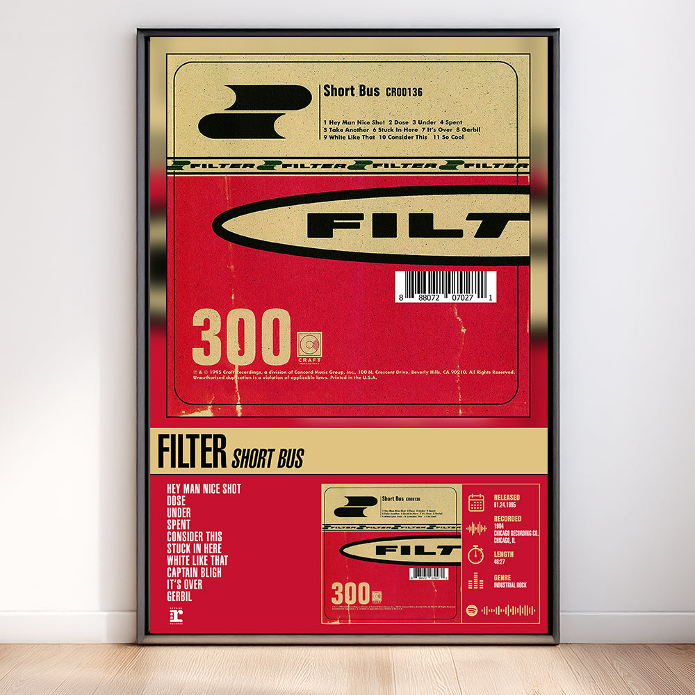 Filter - Short Bus | Tracklist Poster