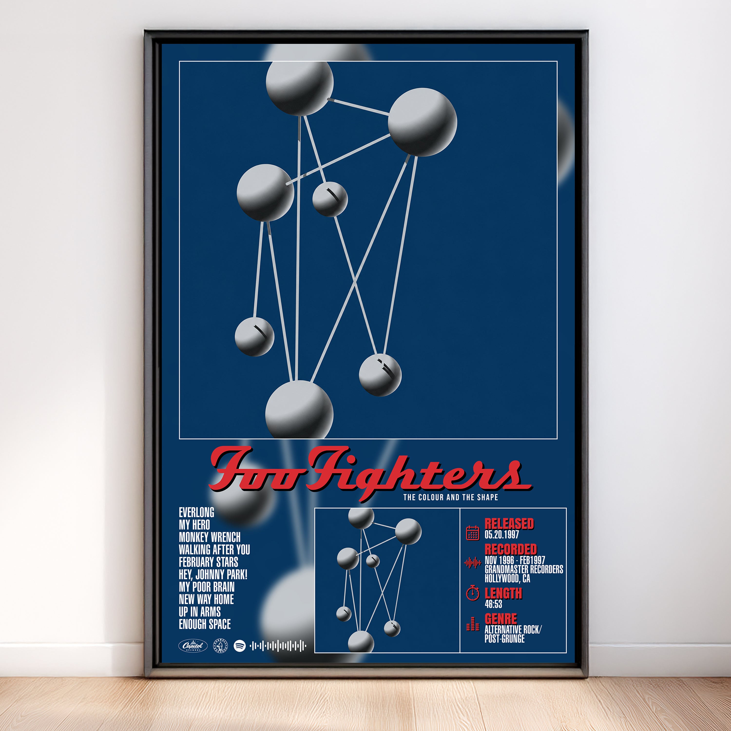 Foo Fighters - The Colour and the Shape | Album Poster (Digital Download)