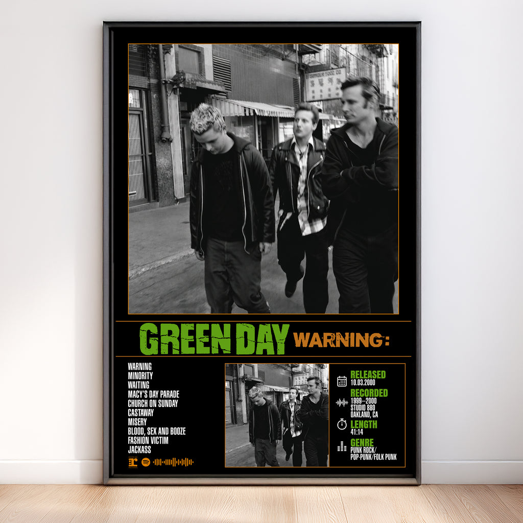 Green Day – Warning | Album Poster (Digital Download)