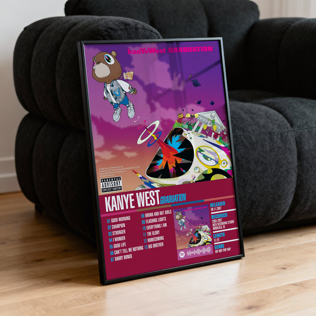 Kanye West – Graduation | Tracklist Poster