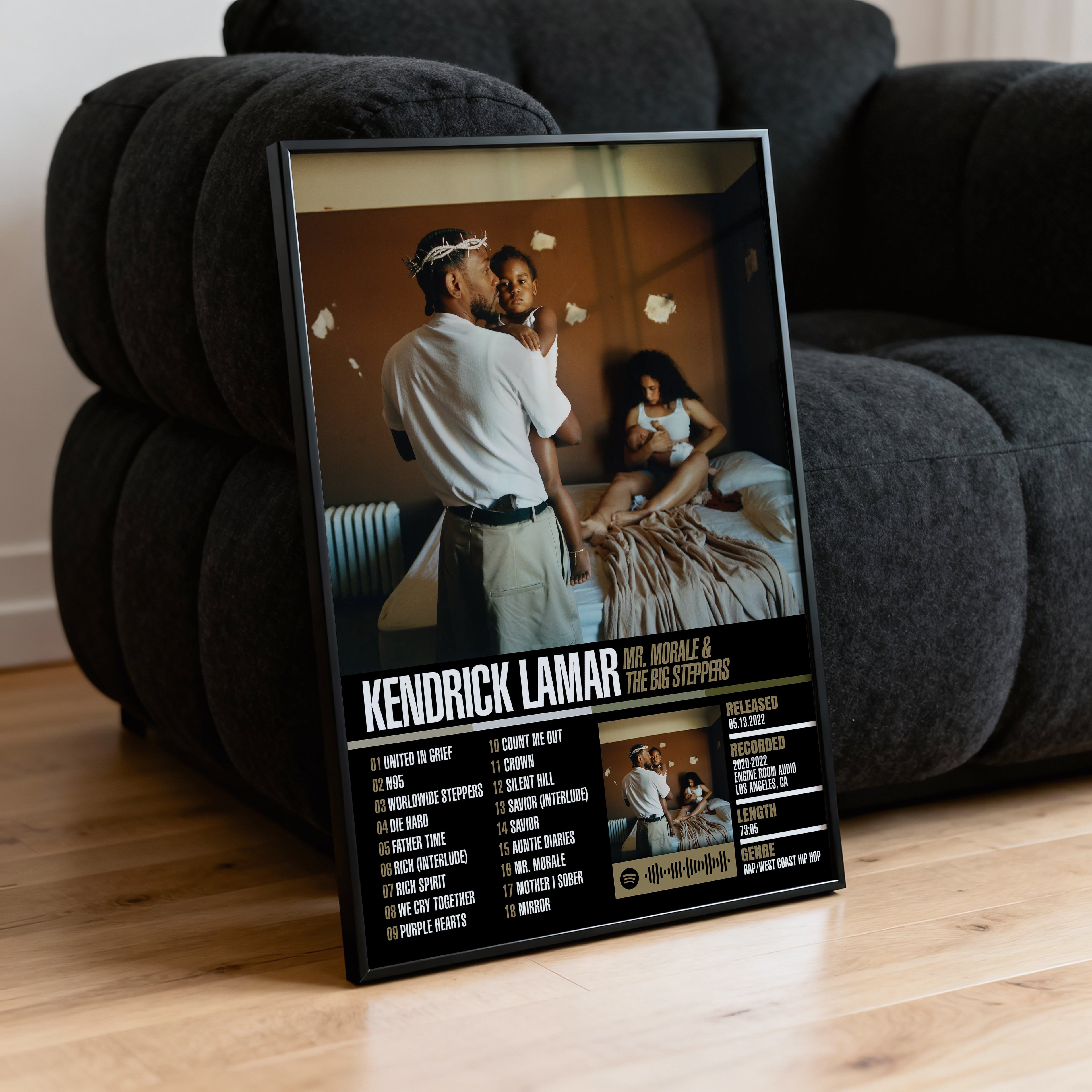 Kendrick Lamar – Mr. Morale & the Big Steppers | Tracklist Poster