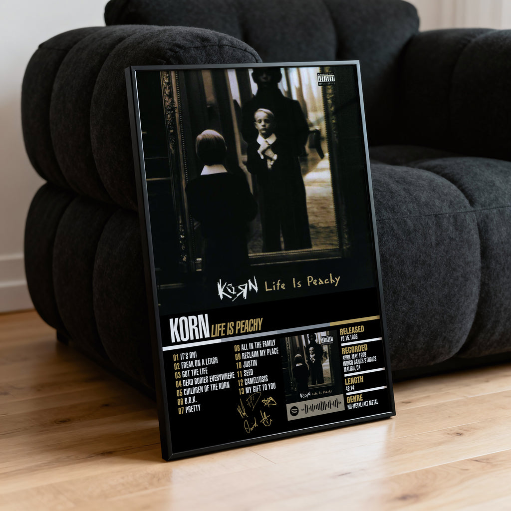 Korn – Life Is Peachy | Tracklist Poster
