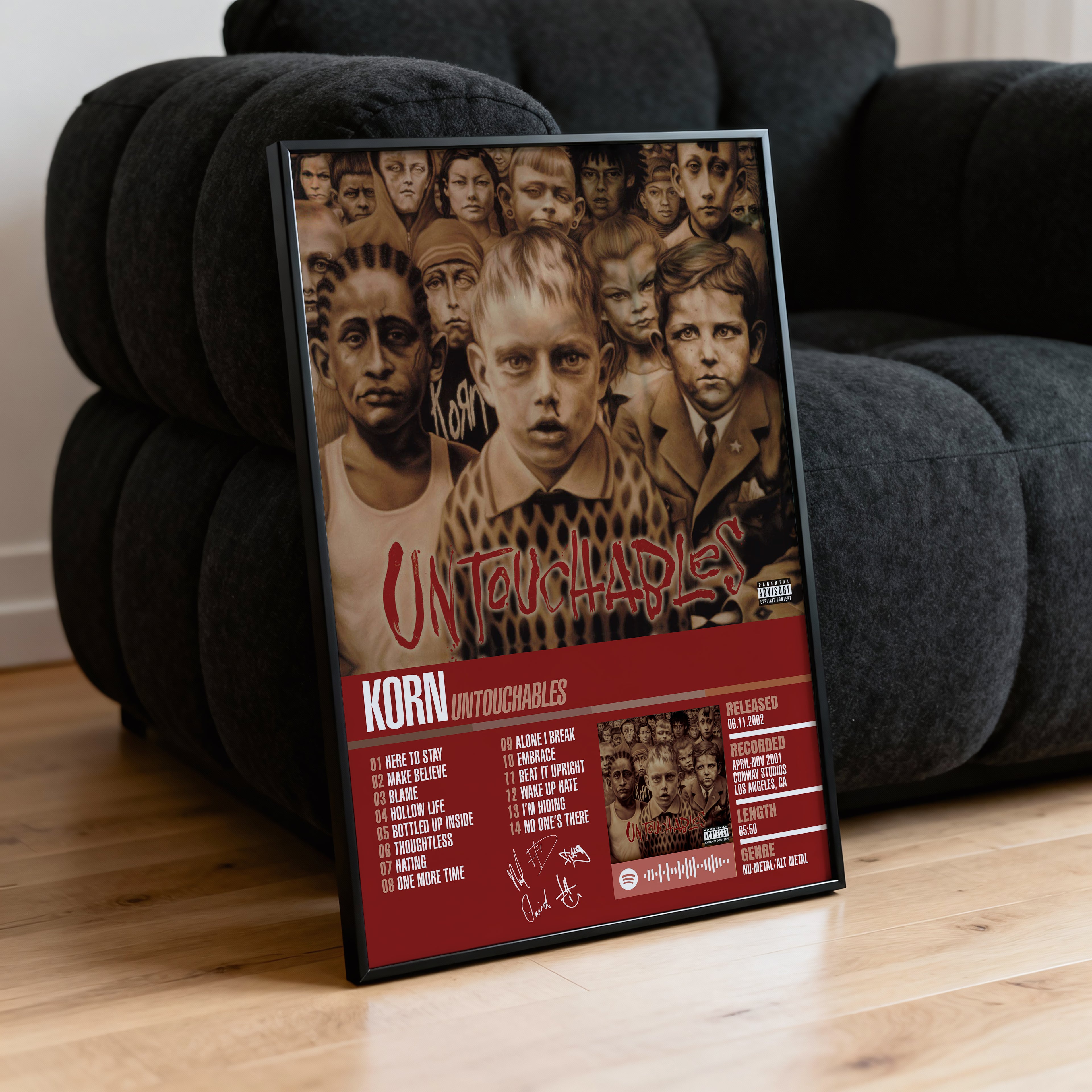 Korn – Untouchables | Tracklist Poster