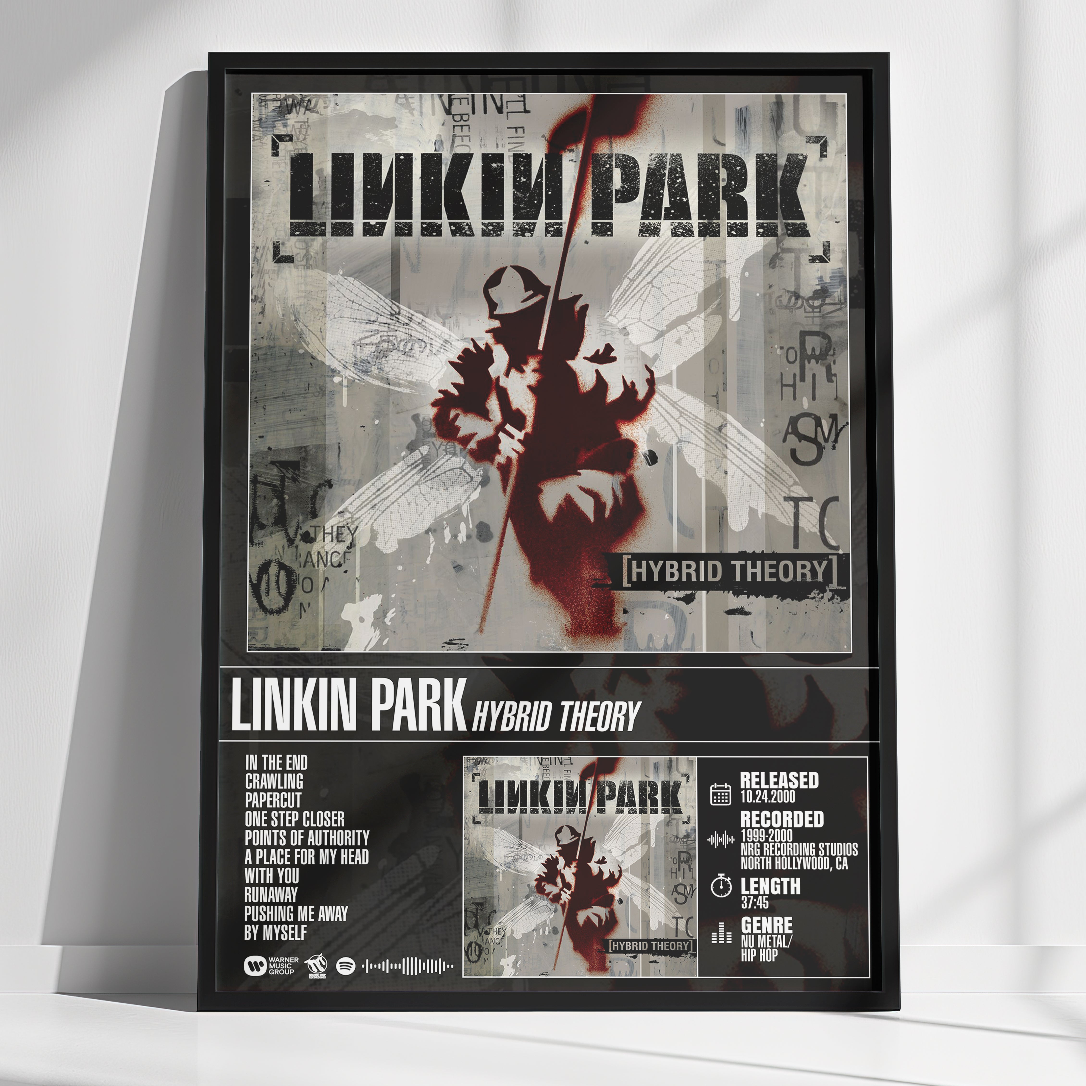 LINKIN PARK | Hybrid Theory [Album Tracklist Poster] | Digital