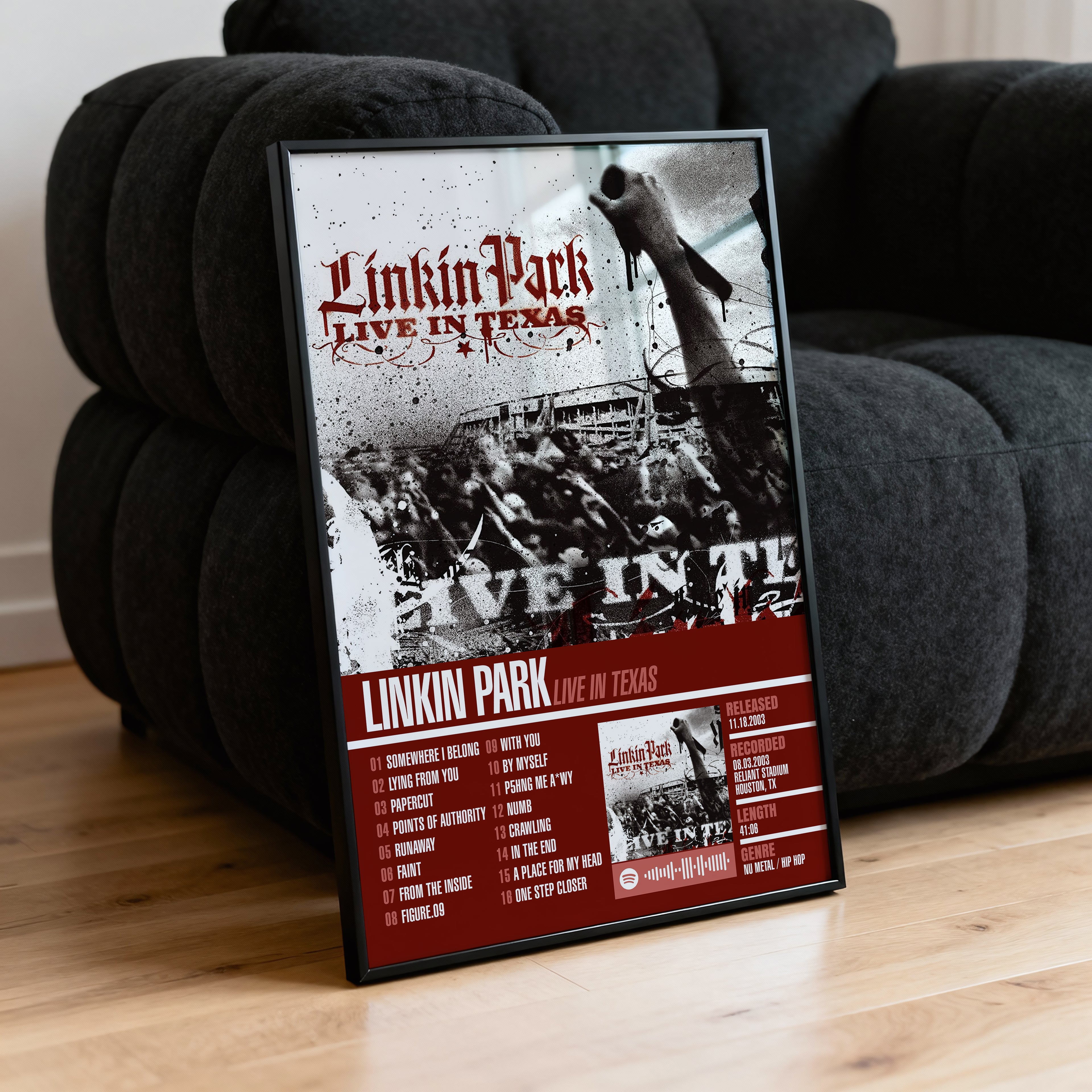 Linkin Park – Live in Texas | Tracklist Poster