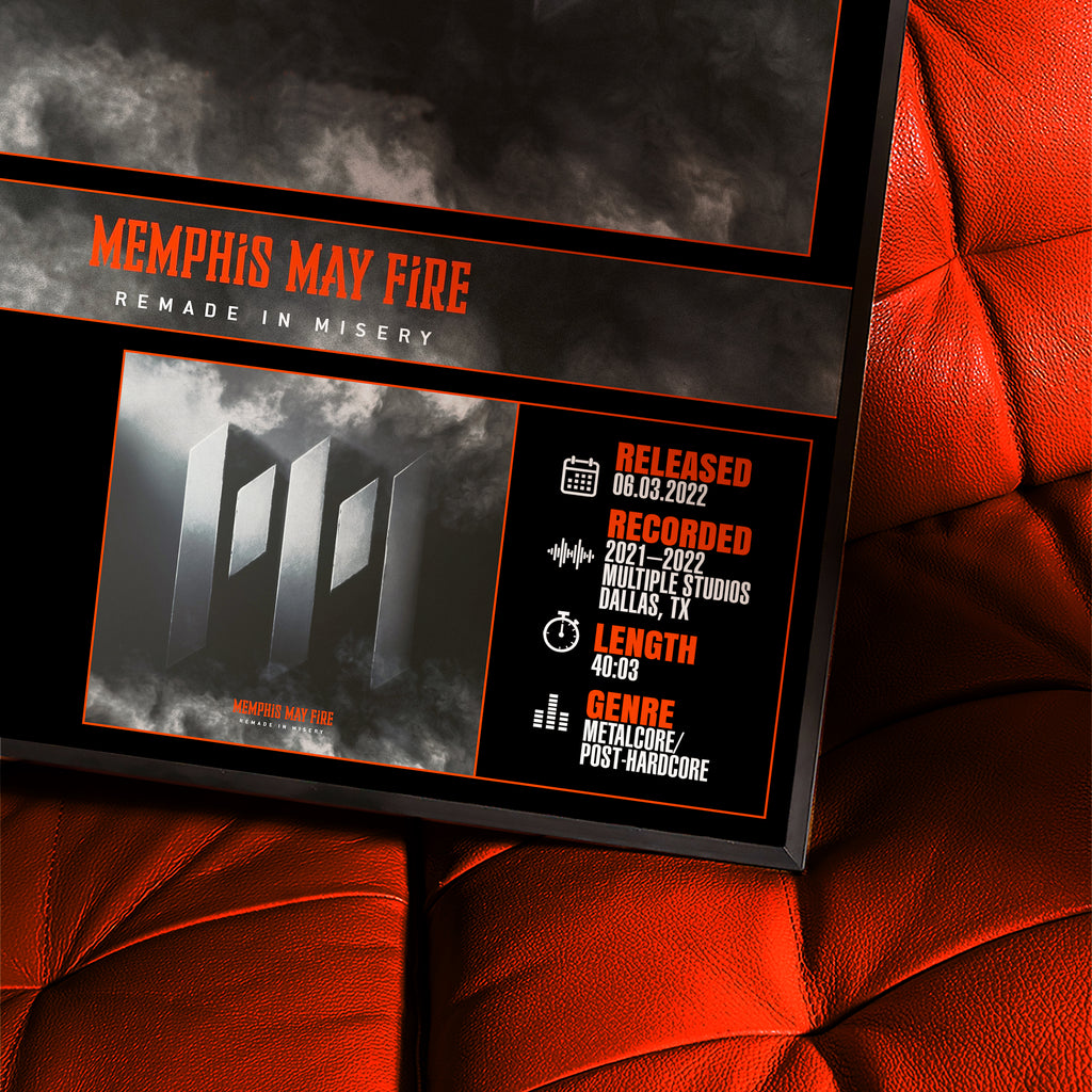 Memphis May Fire - Remade In Misery | Tracklist Poster
