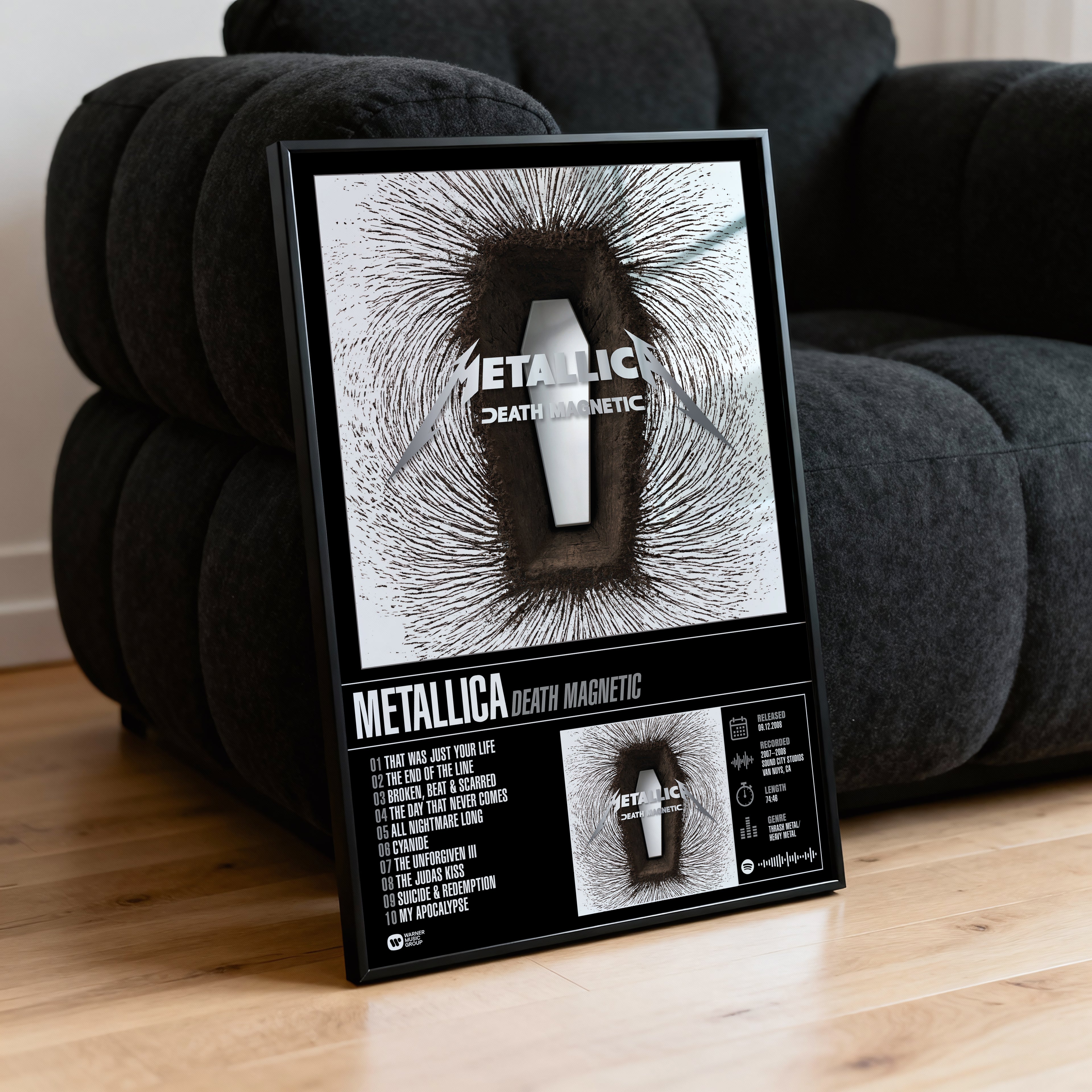 Metallica - Death Magnetic | Tracklist Poster