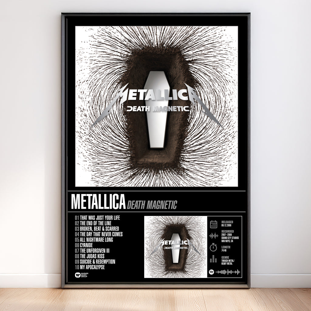 Metallica - Death Magnetic | Tracklist Poster