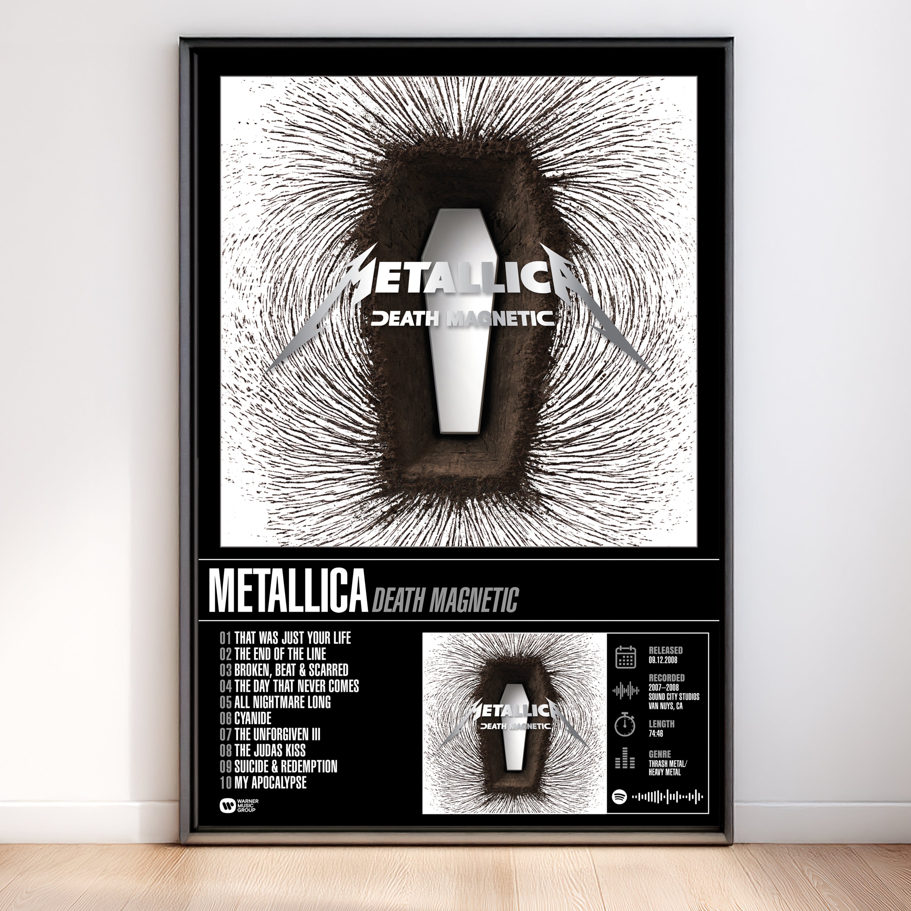 Metallica - Death Magnetic | Tracklist Poster