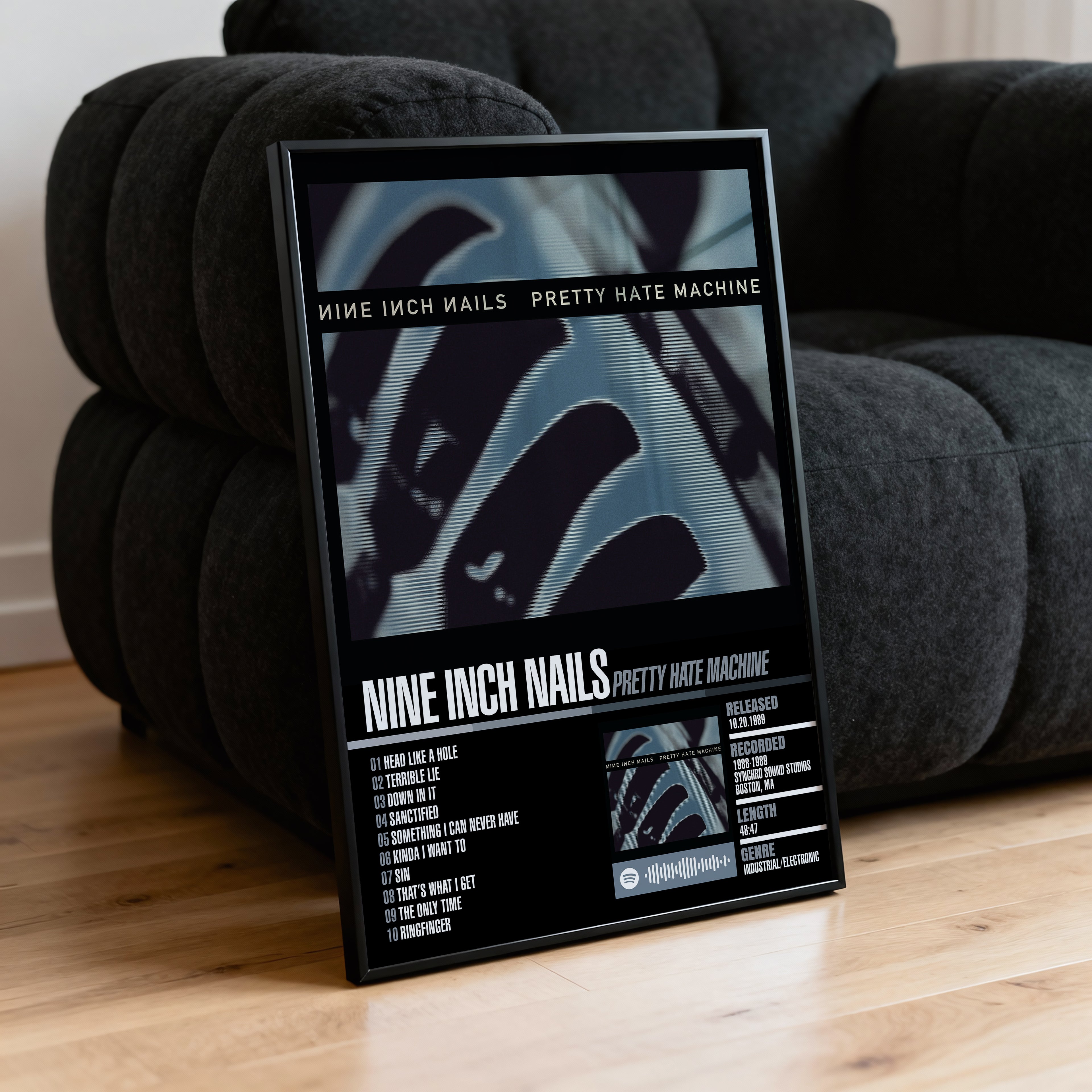 Nine Inch Nails – Pretty Hate Machine | Tracklist Poster