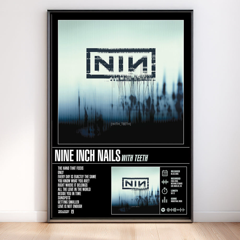 Nine Inch Nails – With Teeth | Tracklist Poster