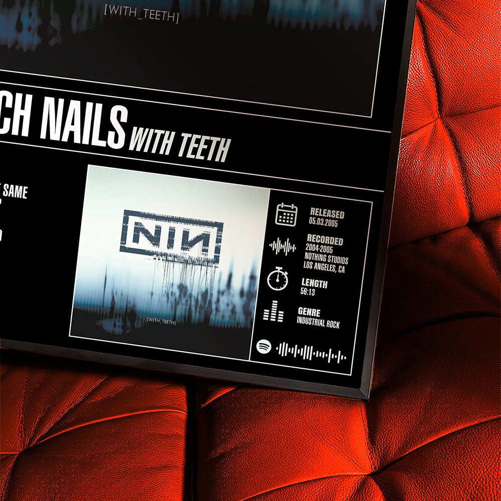 Nine Inch Nails – With Teeth | Tracklist Poster