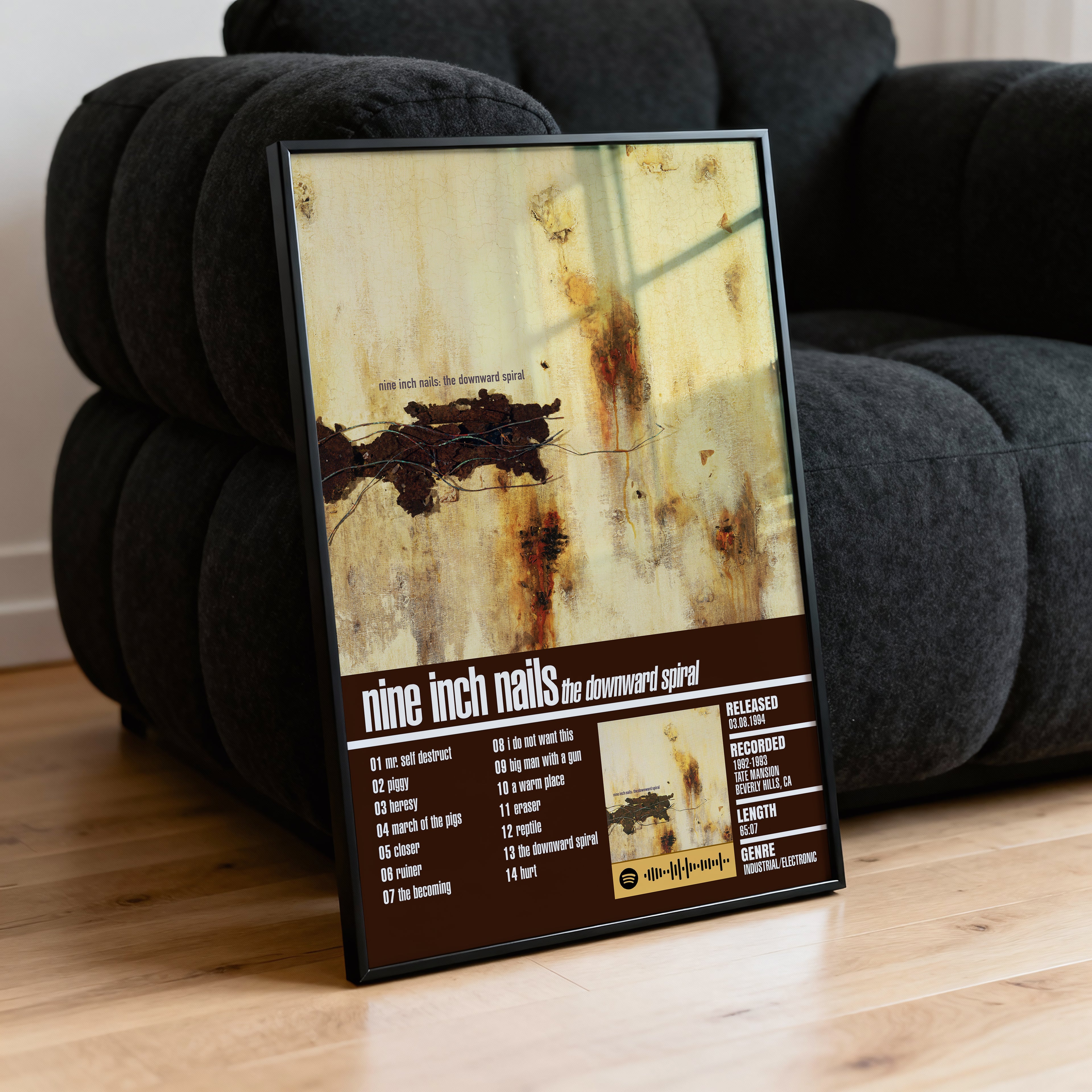 Nine Inch Nails – The Downward Spiral | Tracklist Poster