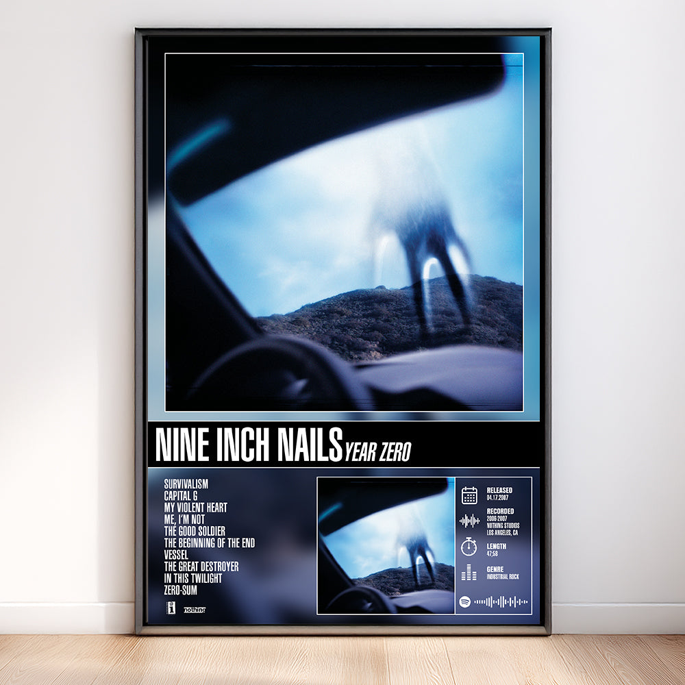 Nine Inch Nails – Year Zero | Tracklist Poster