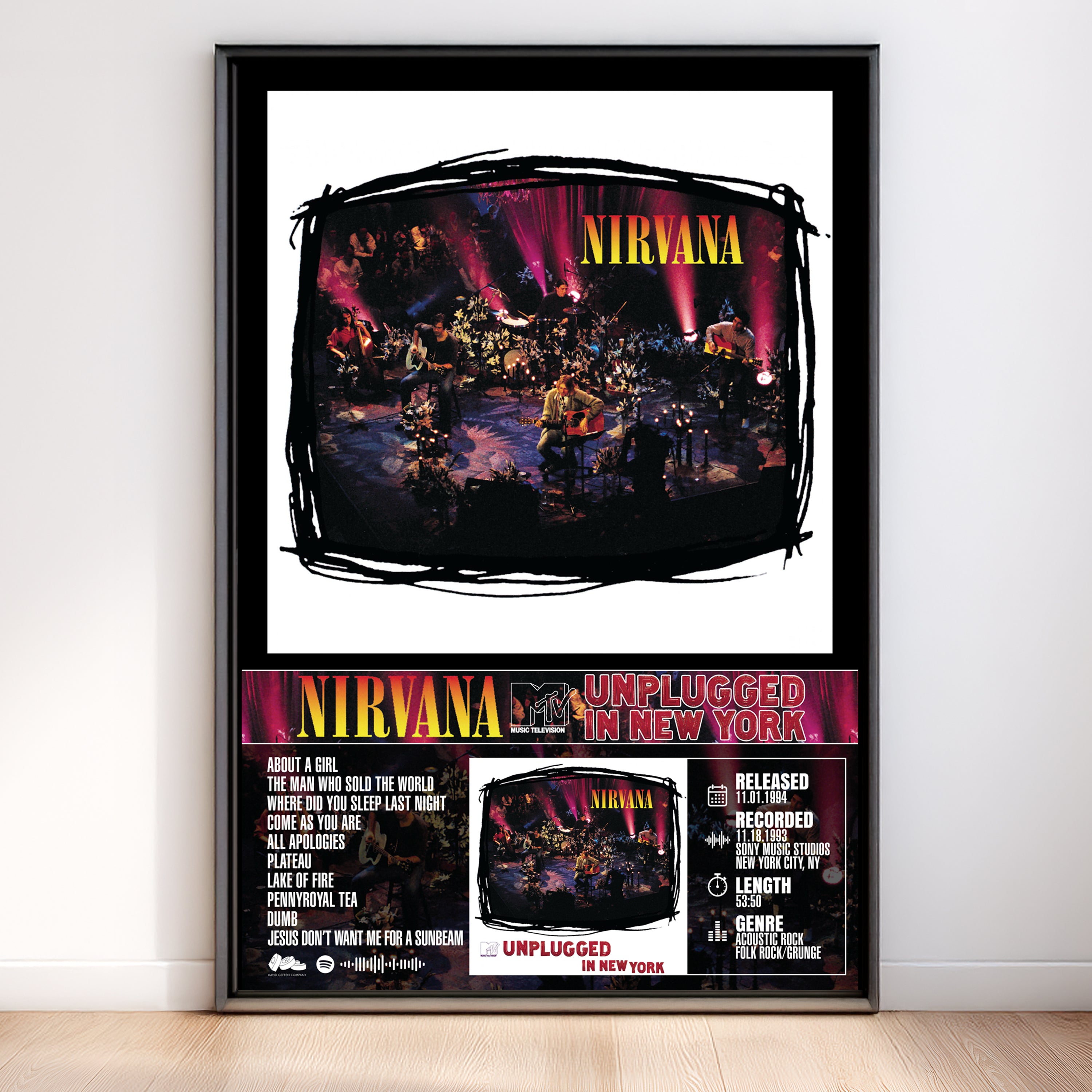 Nirvana – MTV Unplugged in New York | Album Poster