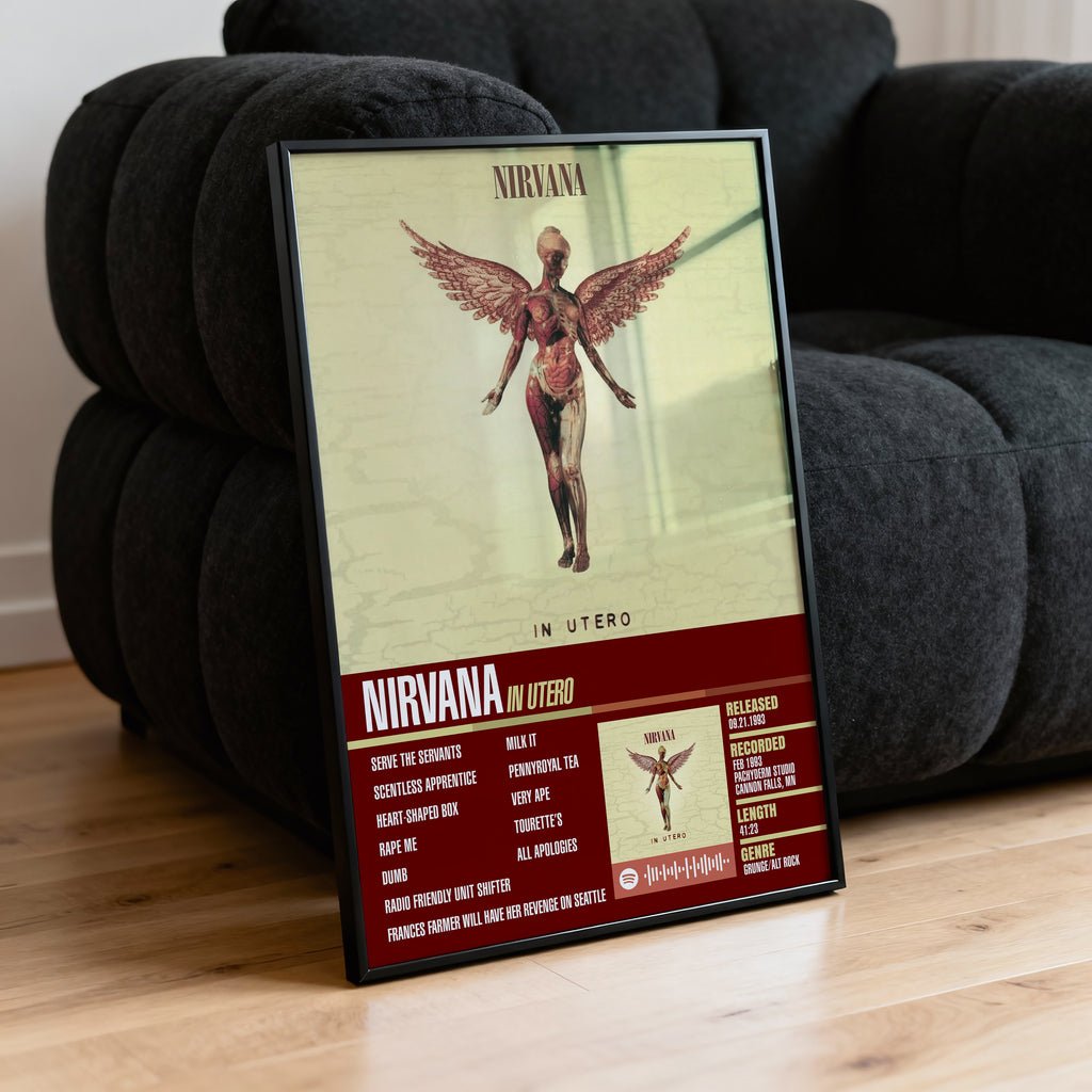 Nirvana – In Utero | Tracklist Poster