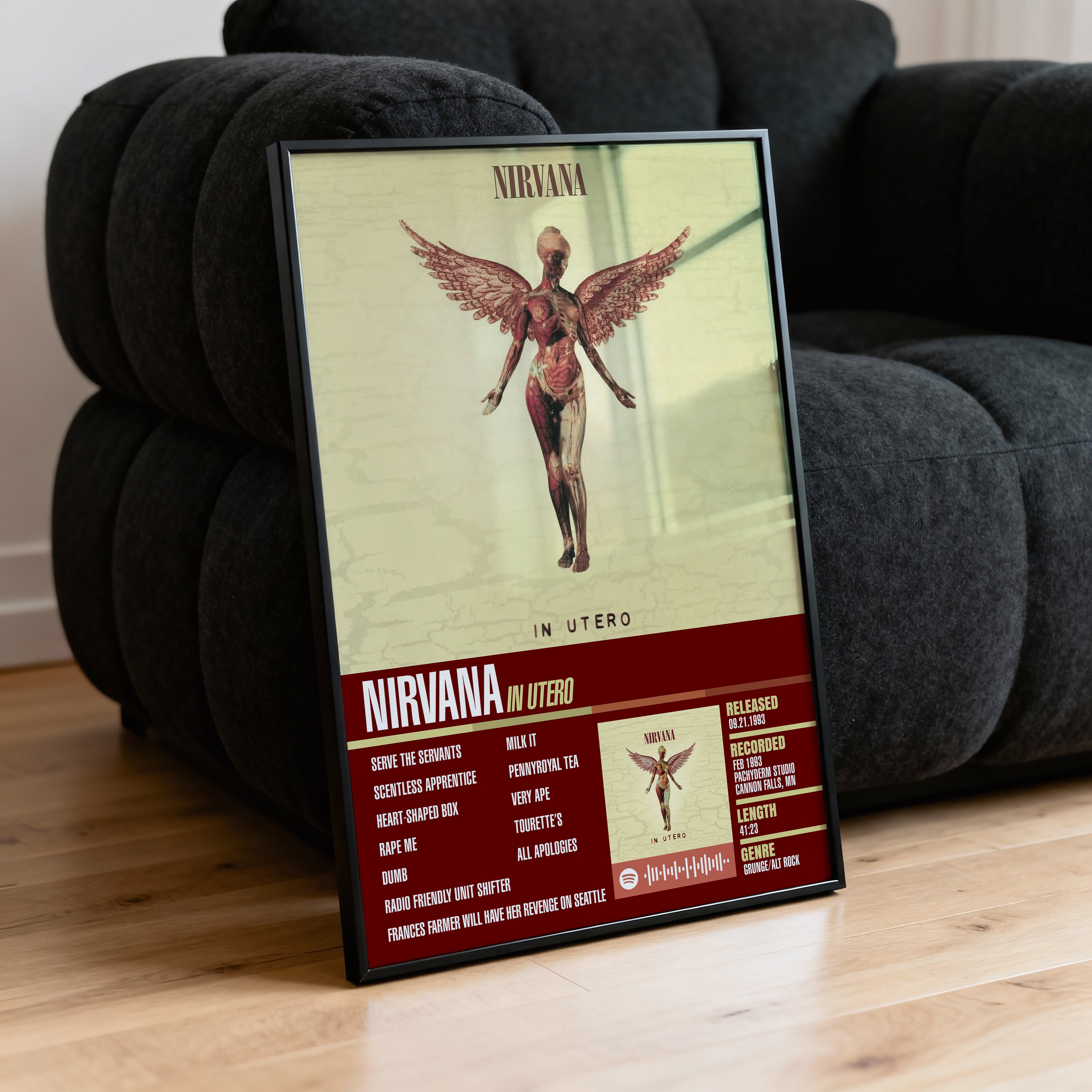 Nirvana – In Utero | Tracklist Poster