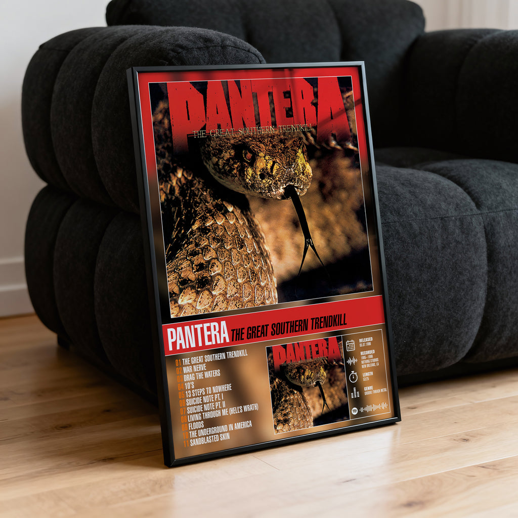 Pantera - The Great Southern Trendkill | Tracklist Poster