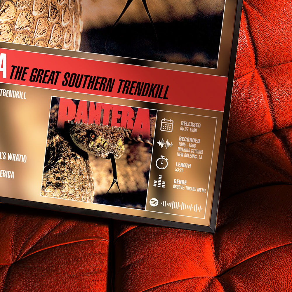 Pantera - The Great Southern Trendkill | Tracklist Poster