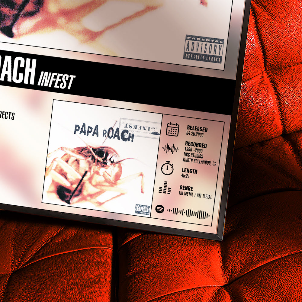 Papa Roach - Infest | Tracklist Poster