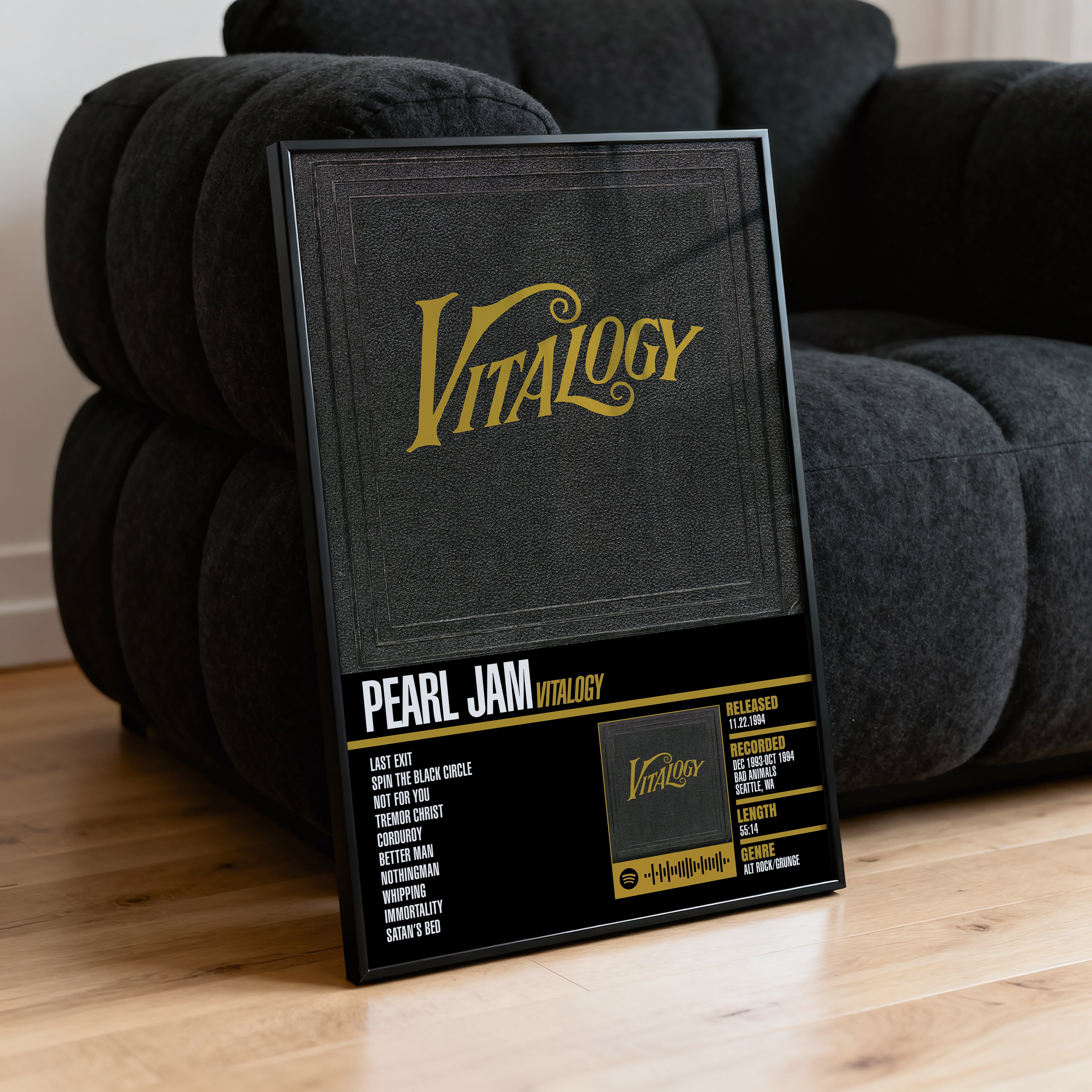 Pearl Jam – Vitalogy | Tracklist Poster