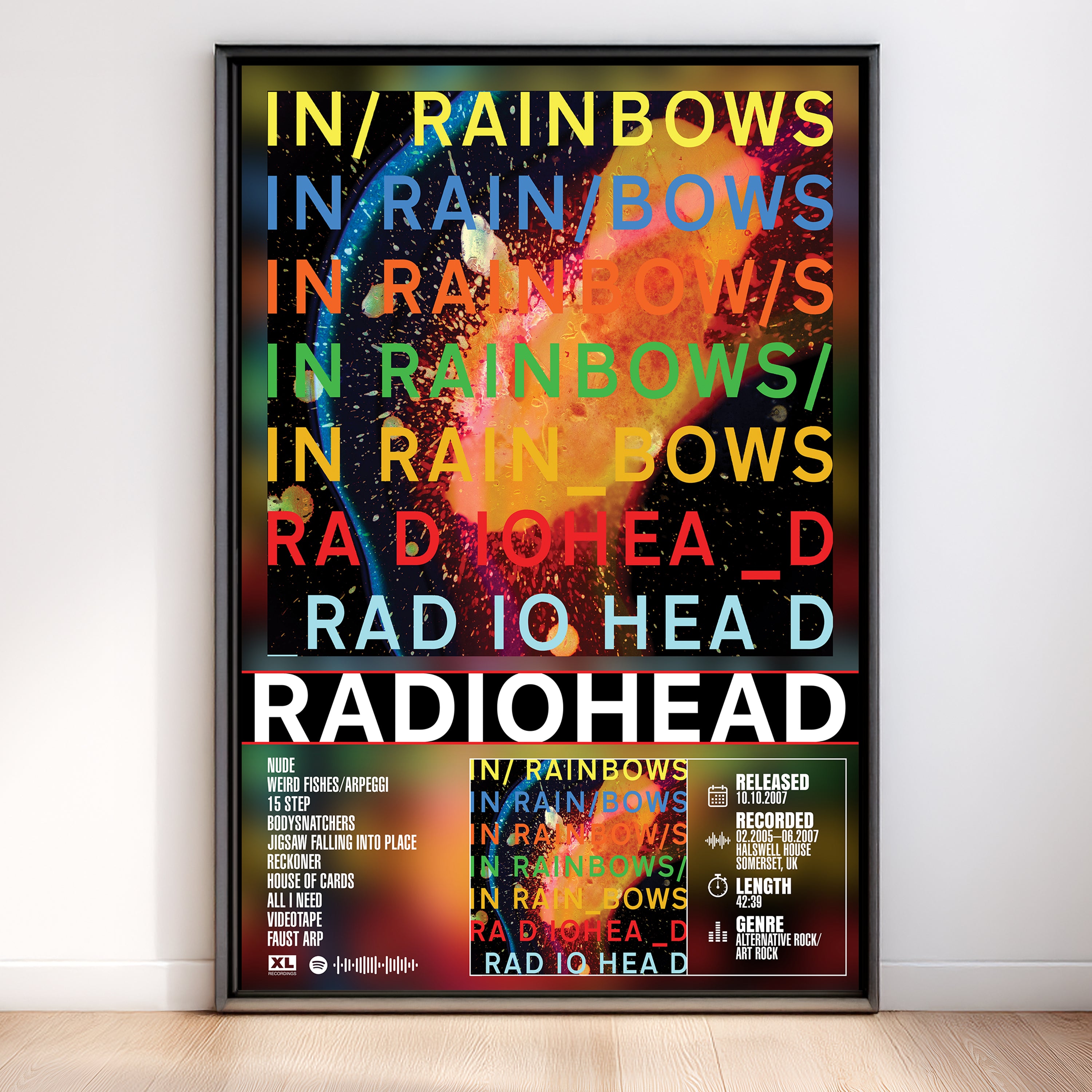 Radiohead - In Rainbows | Album Poster