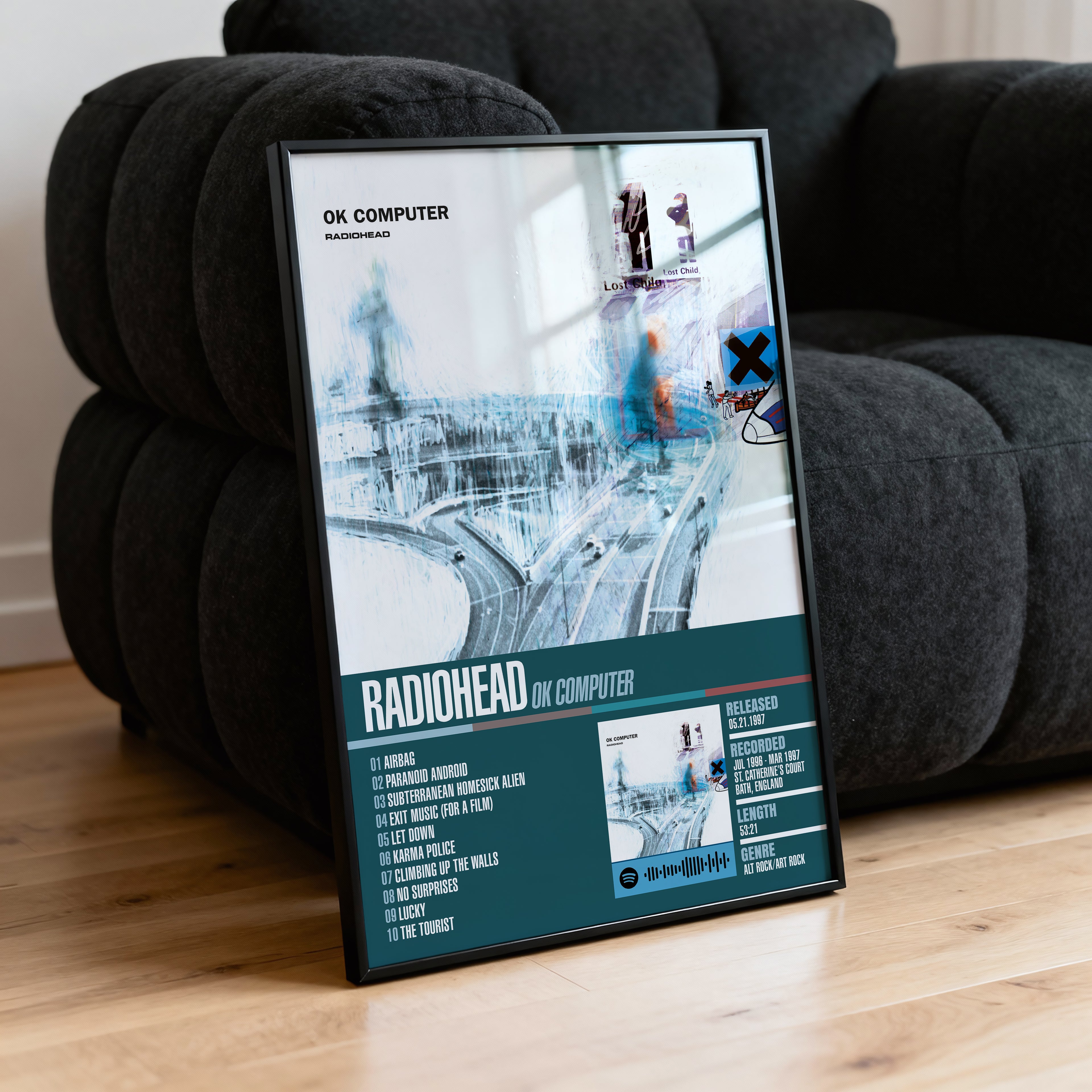 Radiohead – OK Computer | Tracklist Poster