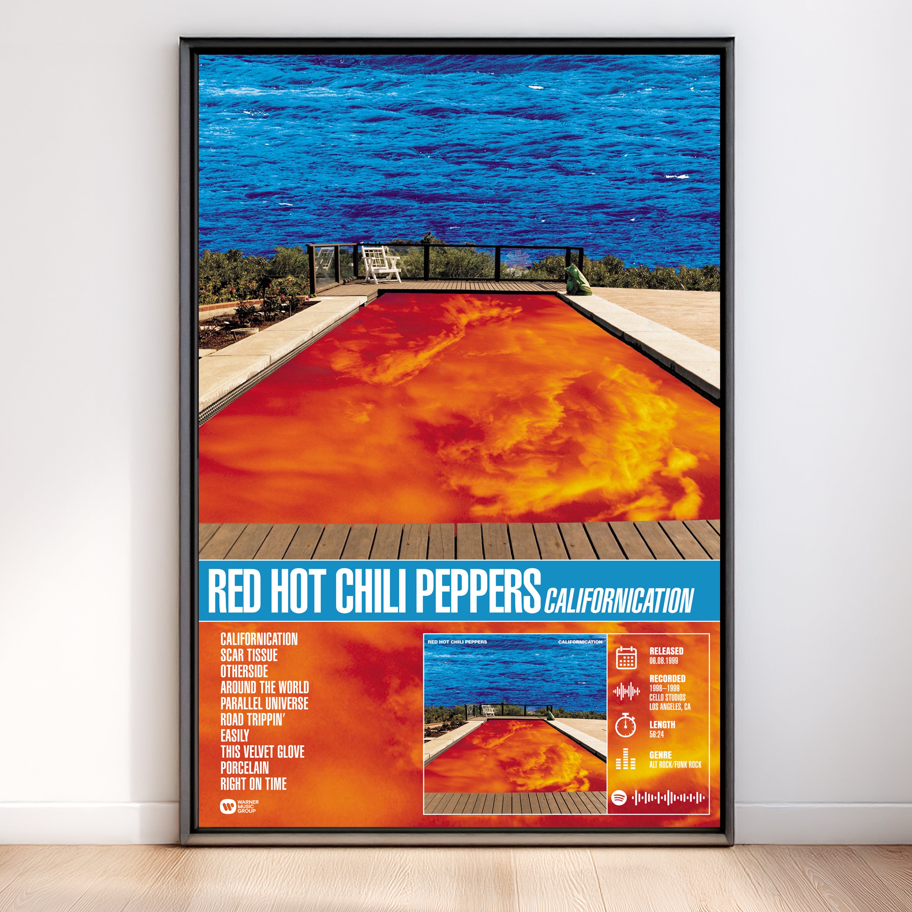 Red Hot Chili Peppers – Californication | Tracklist Poster