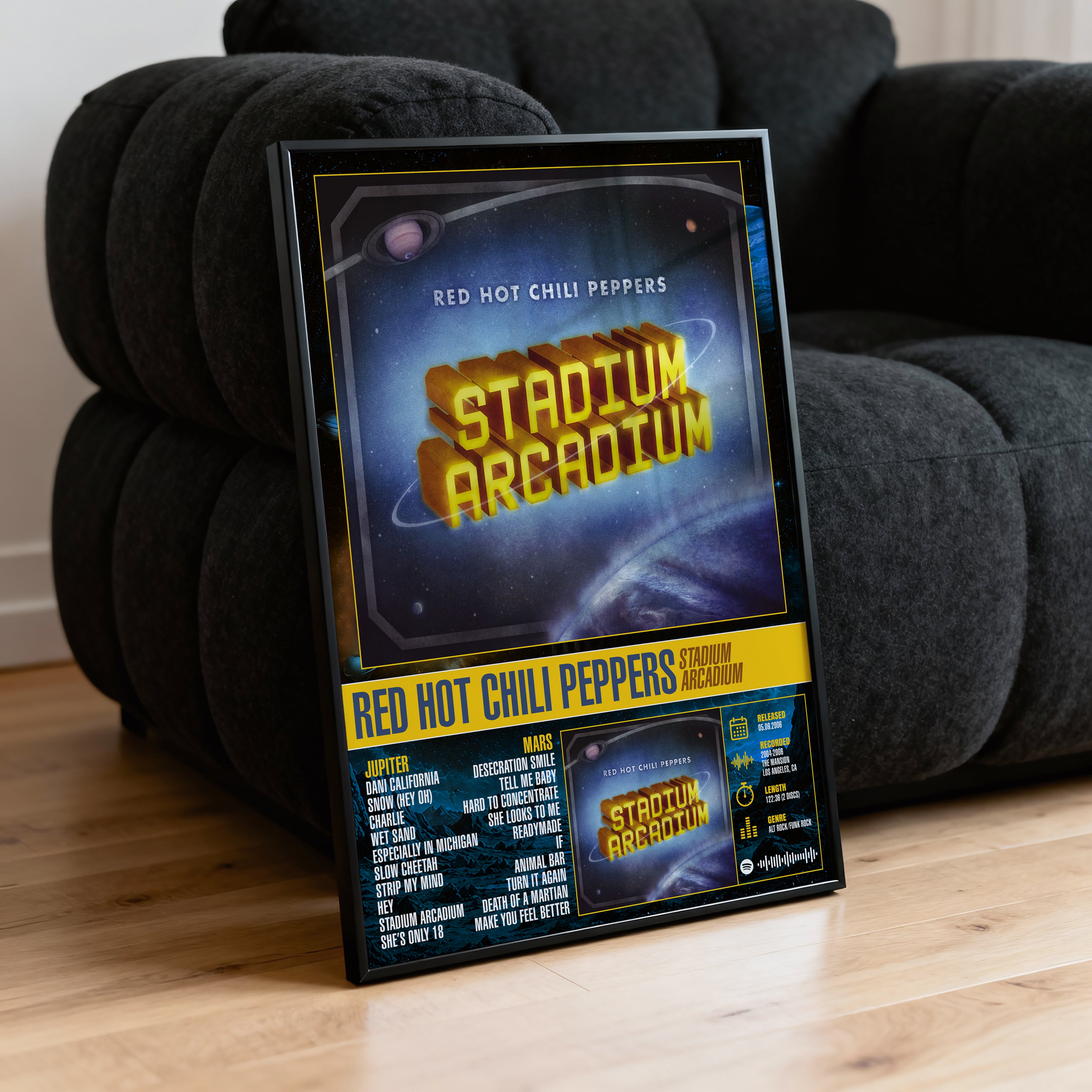 Red Hot Chili Peppers – Stadium Arcadium | Tracklist Poster