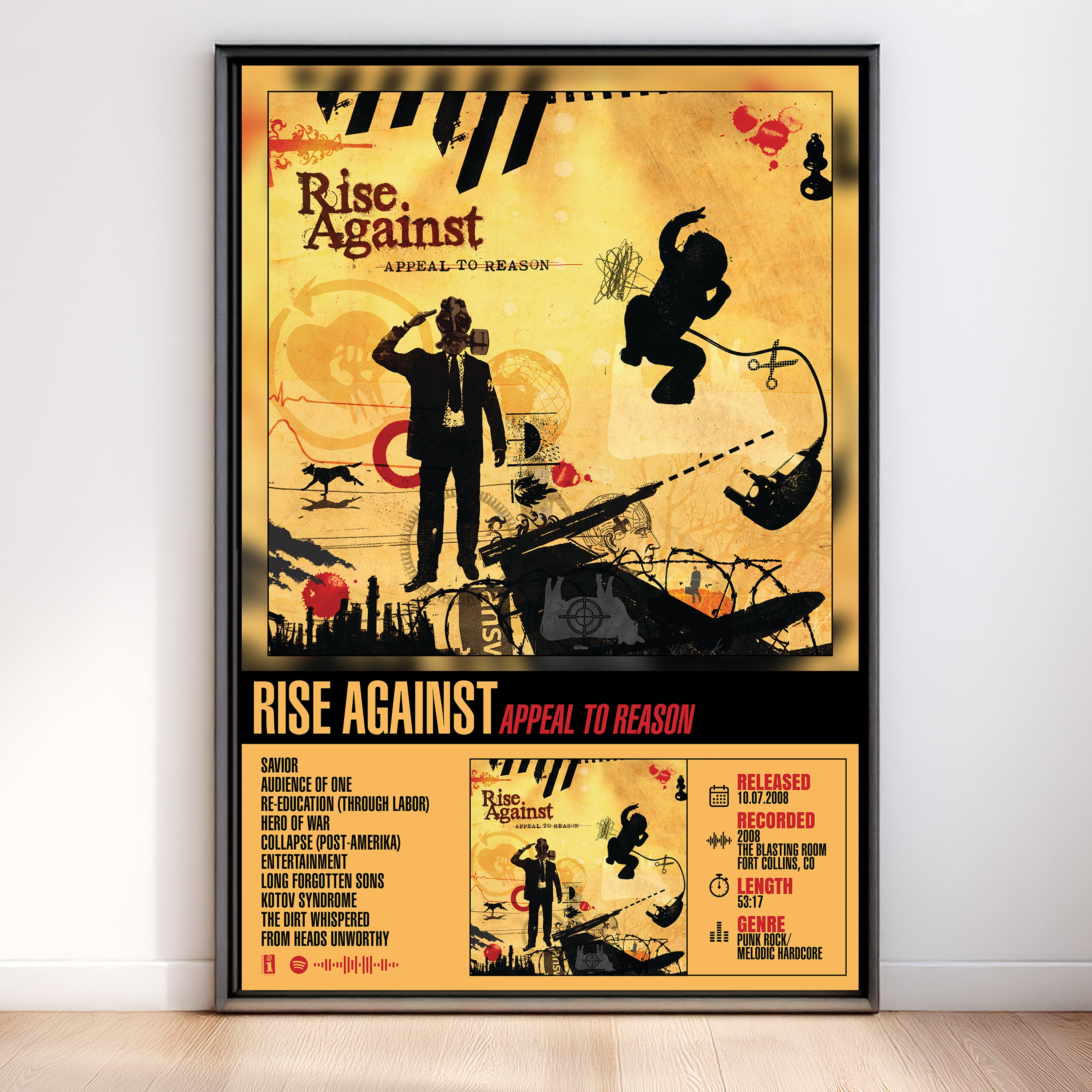 Rise Against - Appeal to Reason | Album Poster