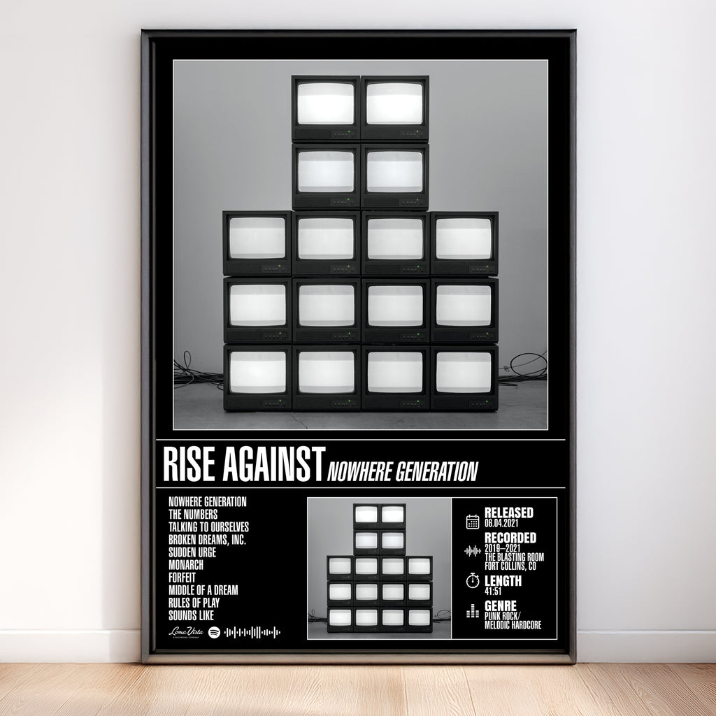 Rise Against - Nowhere Generation | Tracklist Poster