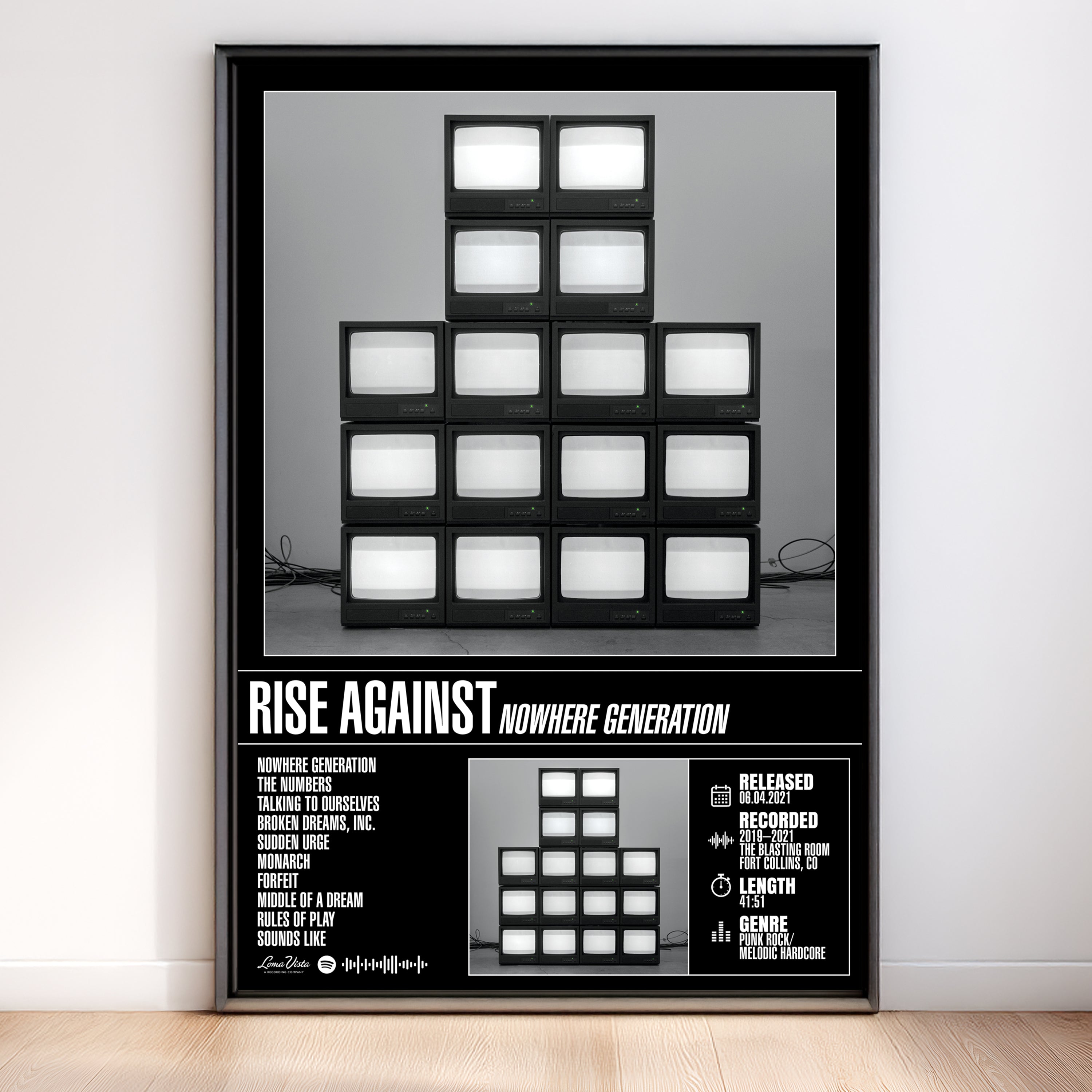 Rise Against - Nowhere Generation | Tracklist Poster