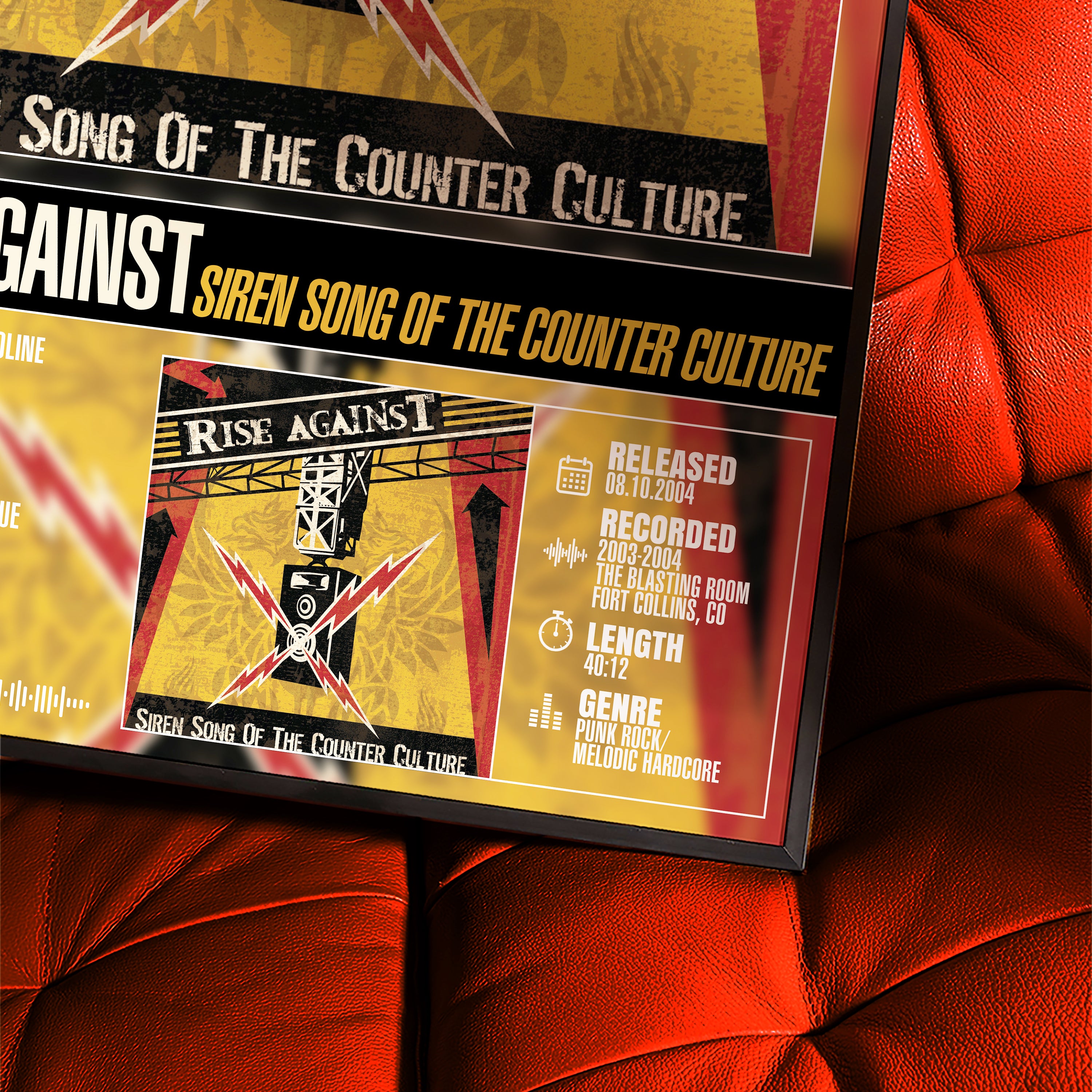 Rise Against - Siren Song of the Counter Culture | Album Poster