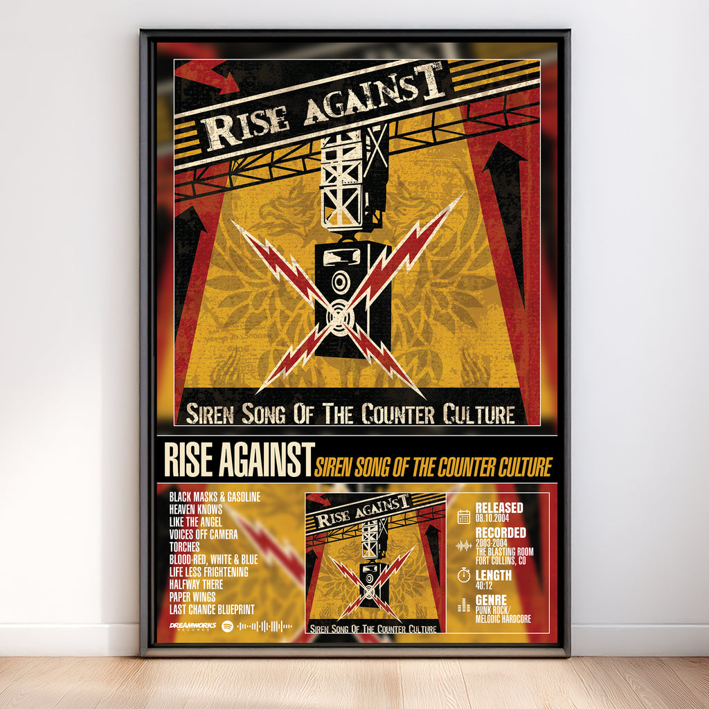 Rise Against - Siren Song of the Counter Culture | Album Poster