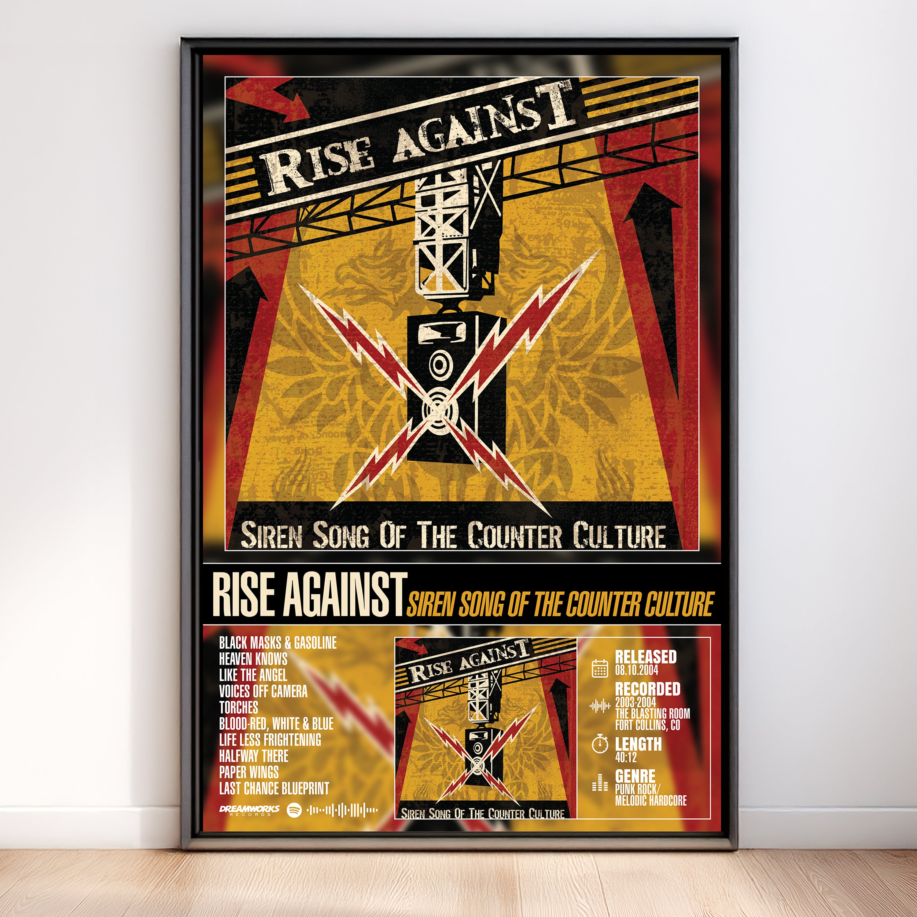 Rise Against - Siren Song of the Counter Culture | Album Poster