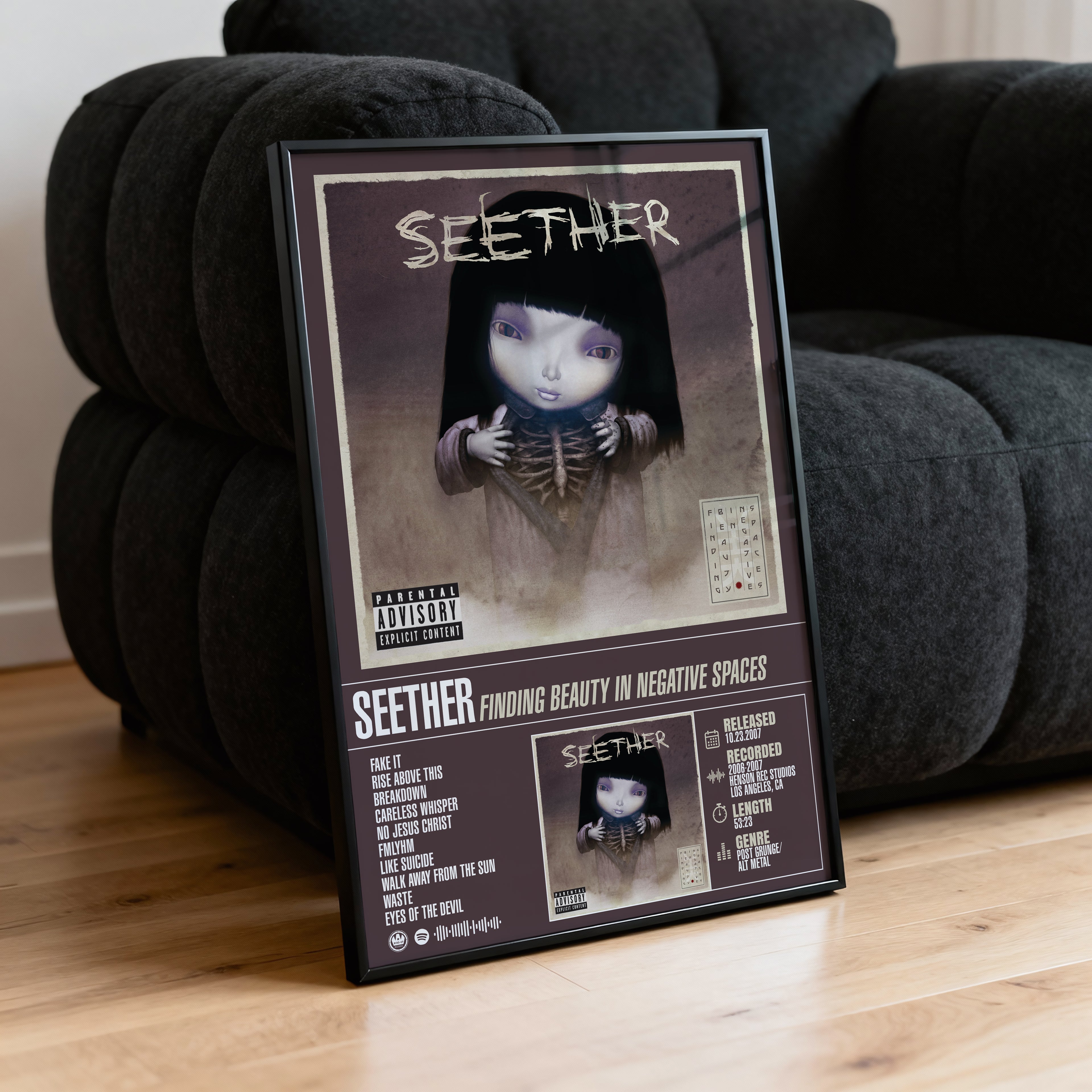Seether – Finding Beauty in Negative Spaces | Album Poster
