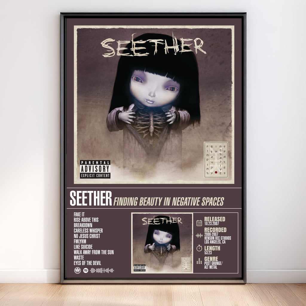 Seether – Finding Beauty in Negative Spaces | Album Poster