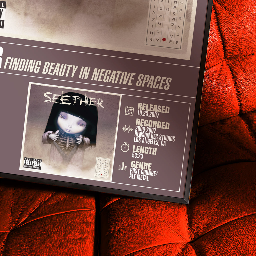 Seether – Finding Beauty in Negative Spaces | Album Poster
