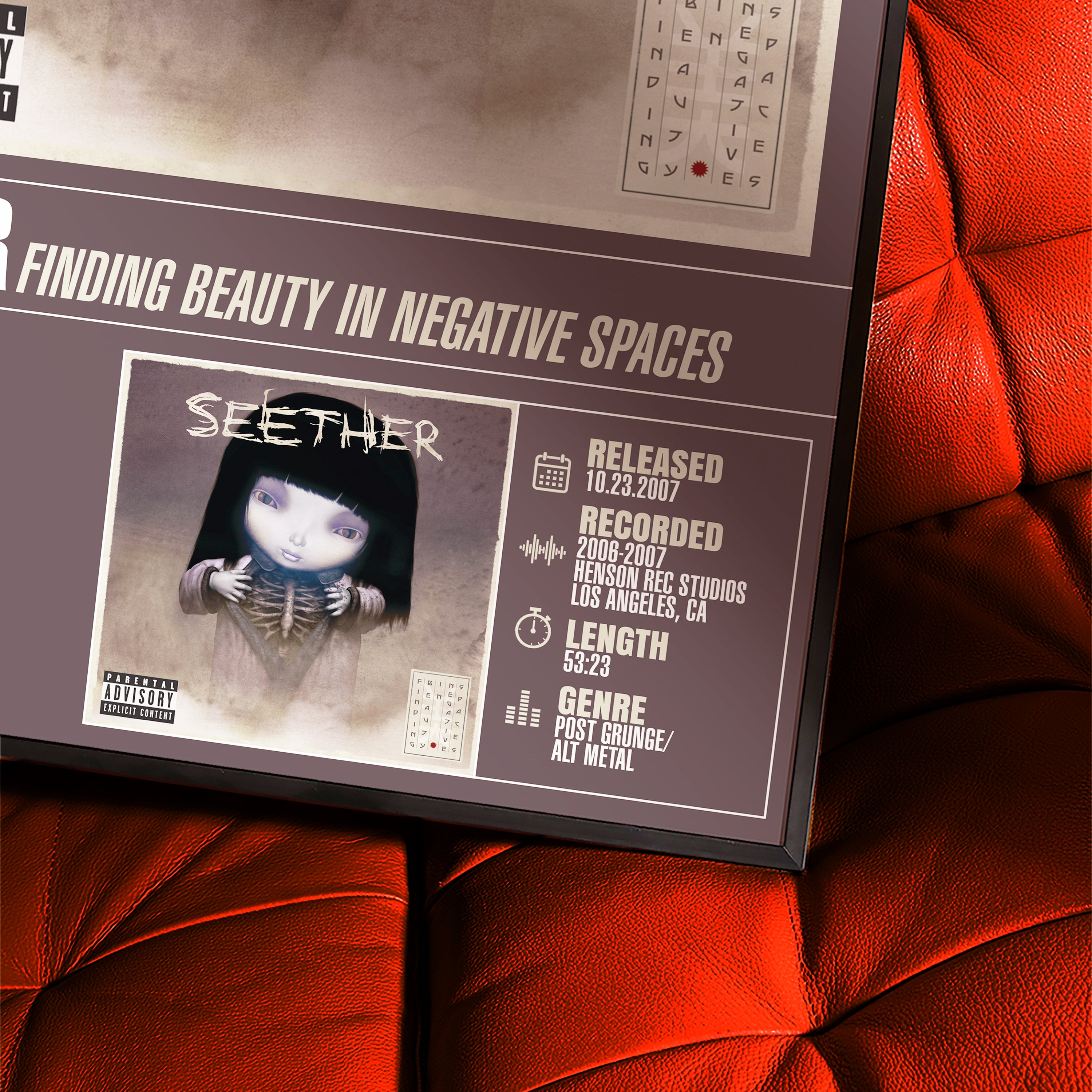 Seether – Finding Beauty in Negative Spaces | Album Poster