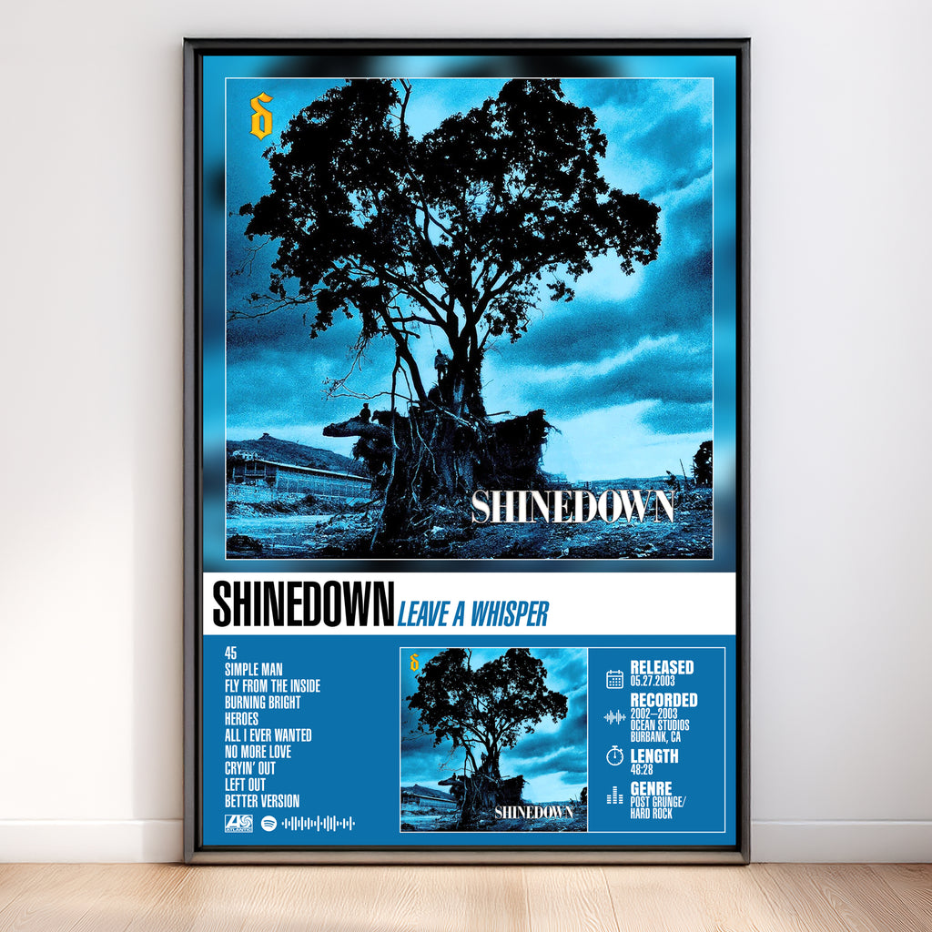 Shinedown - Leave A Whisper | Tracklist Poster