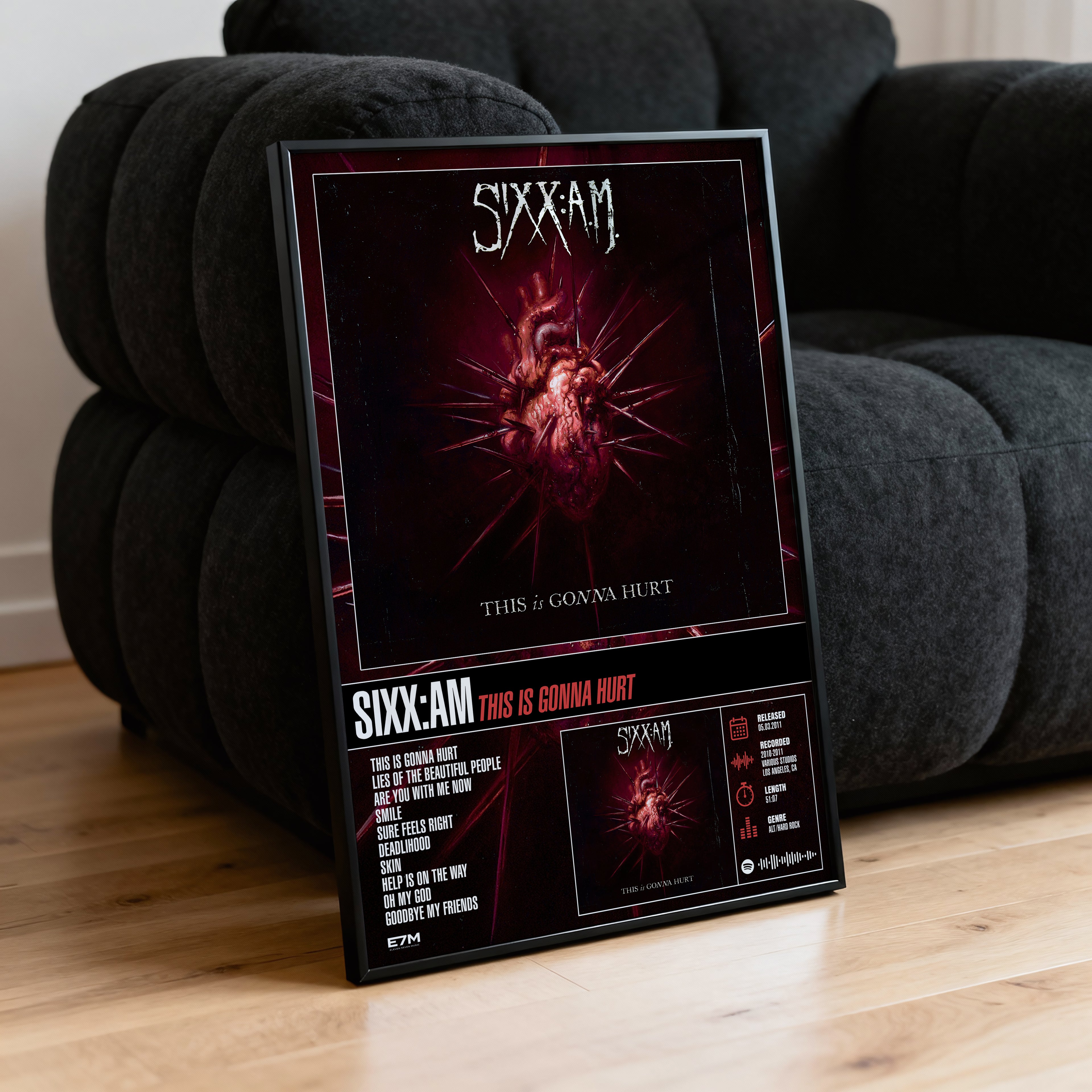 Sixx: A.M. - This Is Gonna Hurt | Tracklist Poster