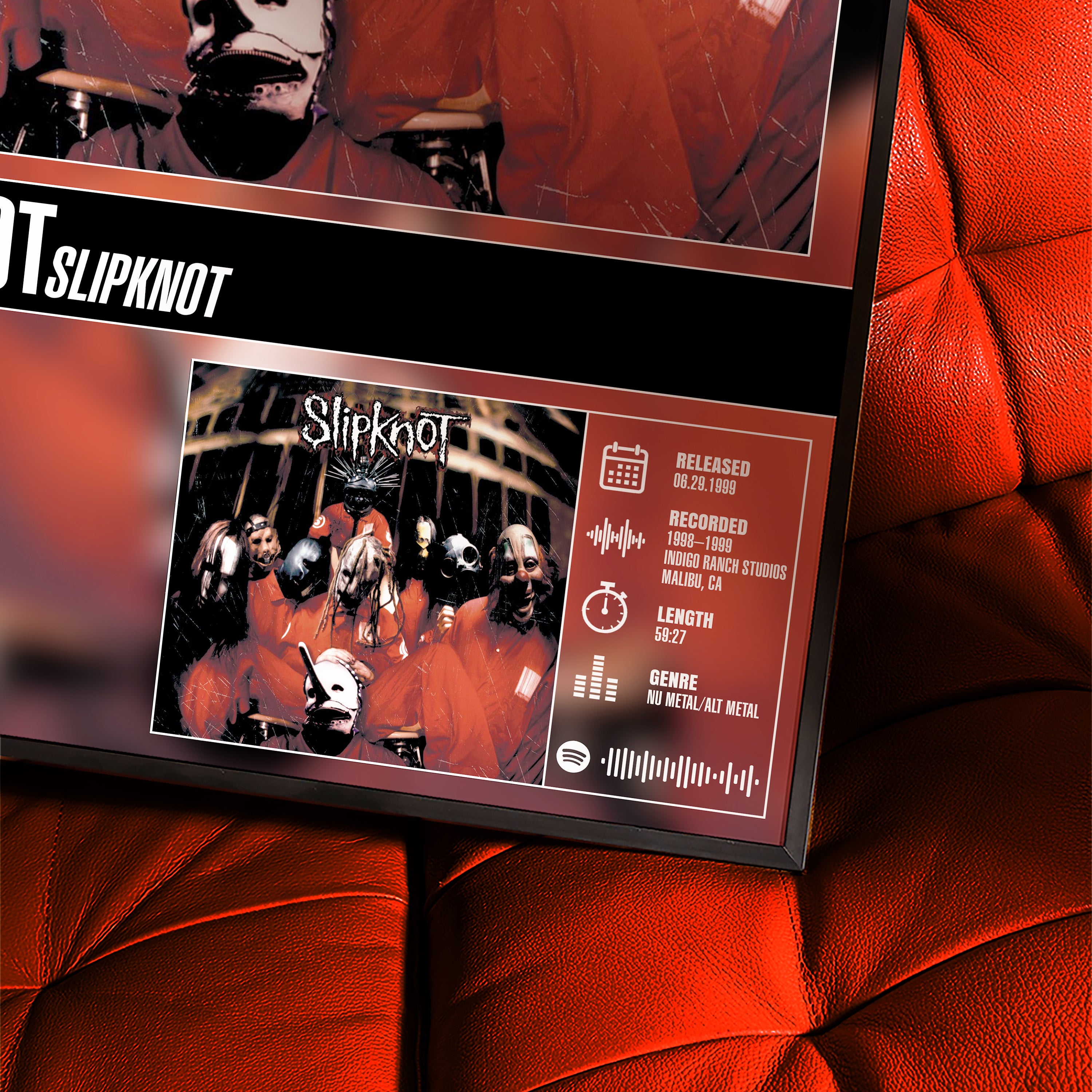 Slipknot - Slipknot | Tracklist Poster