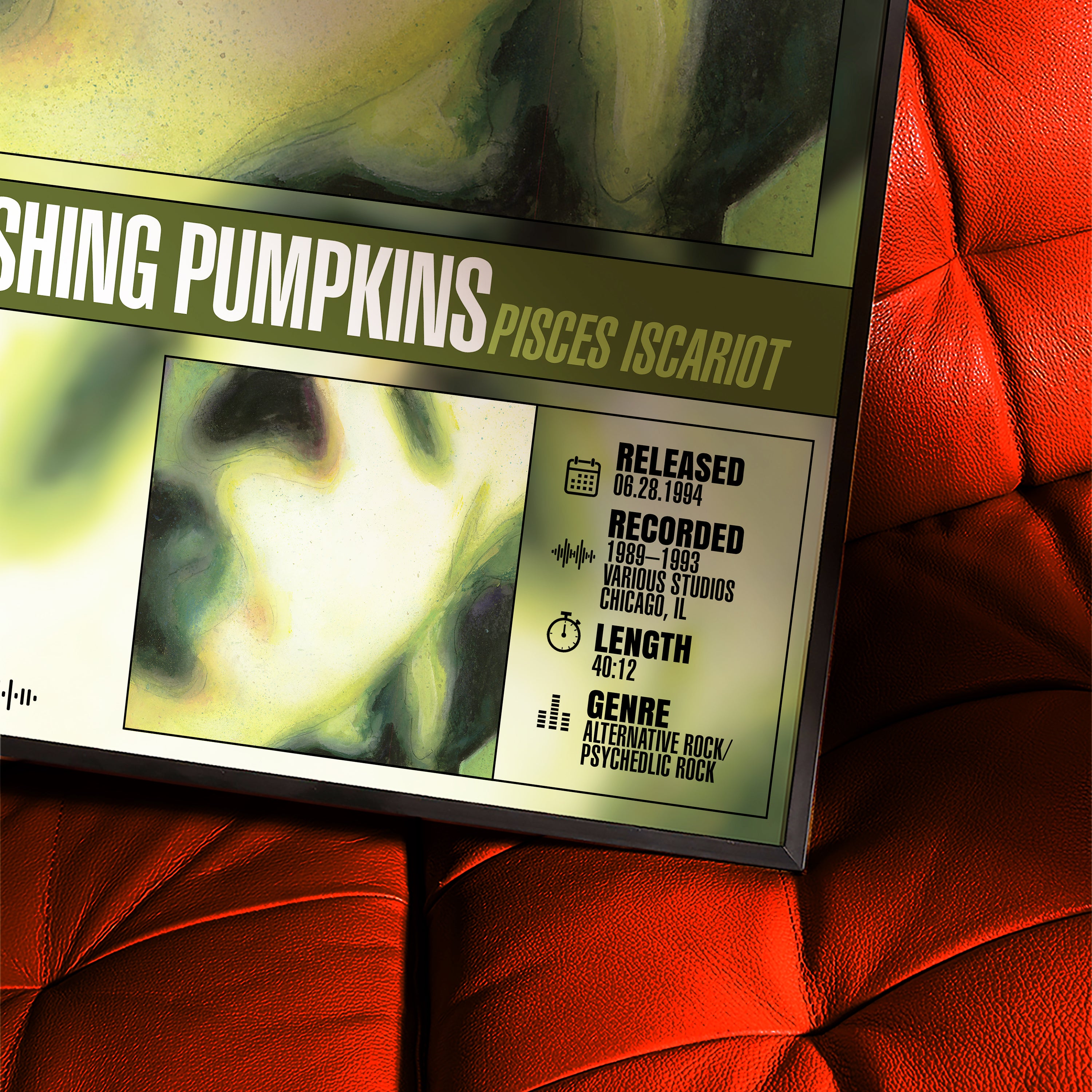 The Smashing Pumpkins – Pisces Iscariot | Tracklist Poster