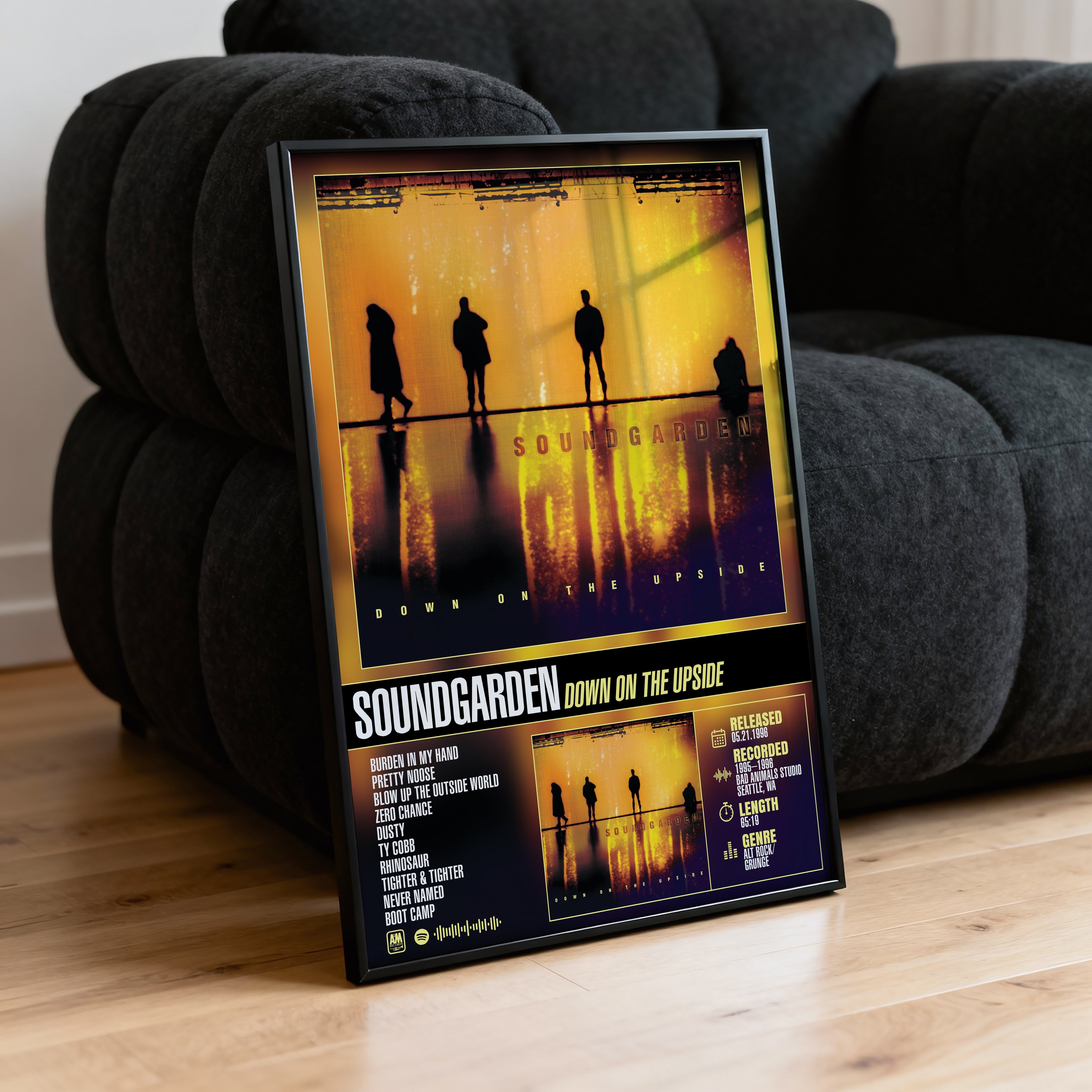Soundgarden – Down On The Upside | Tracklist Poster