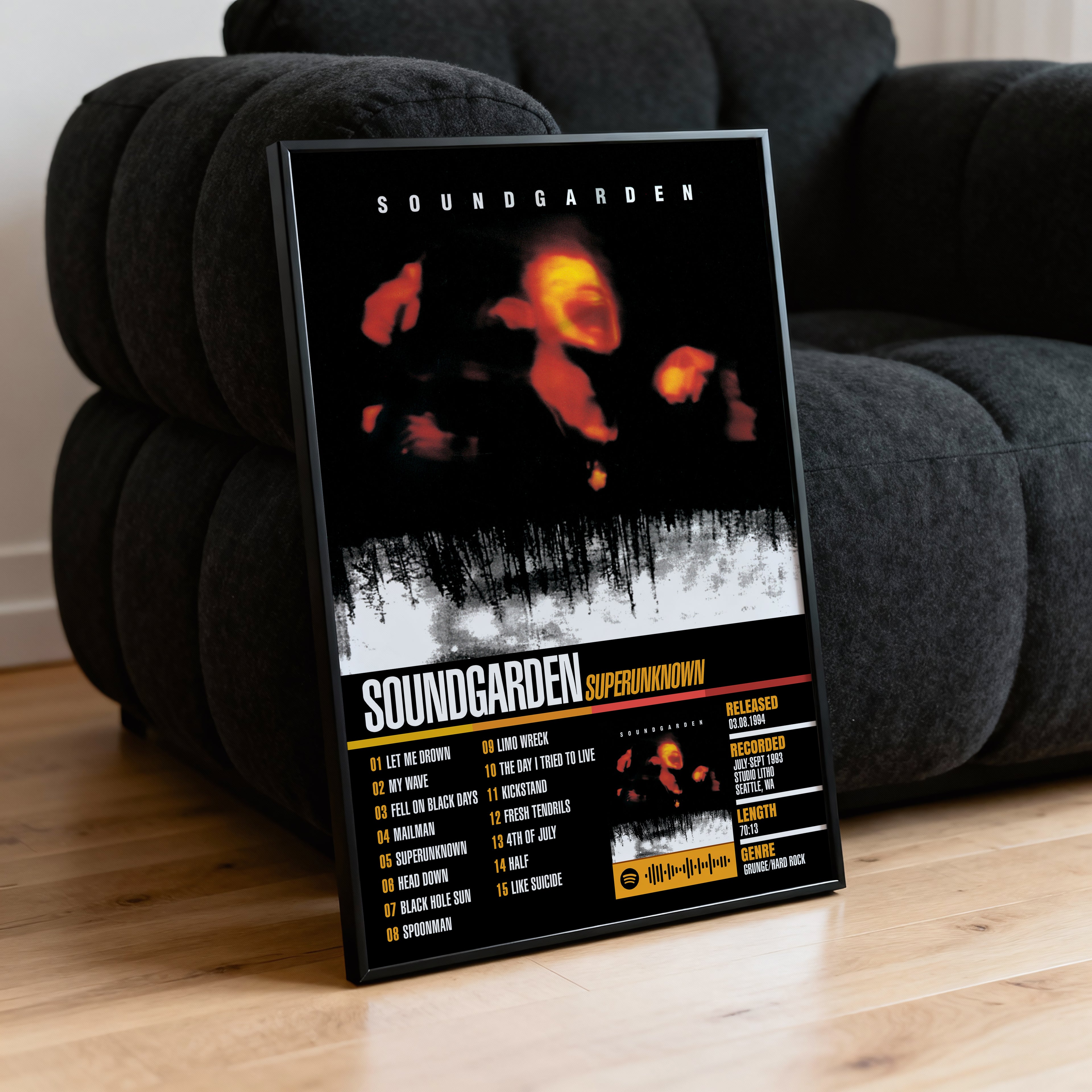 Soundgarden – Superunknown | Tracklist Poster