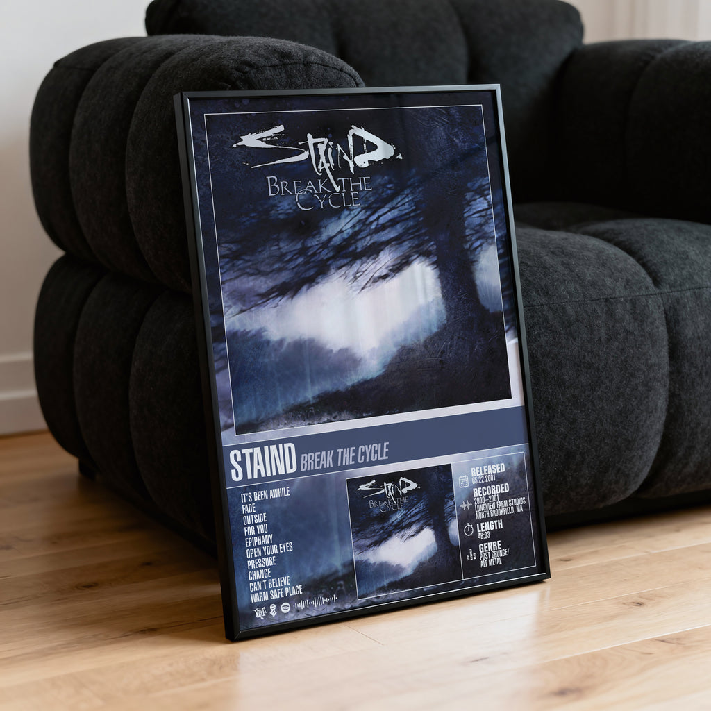 Staind - Break The Cycle | Tracklist Poster